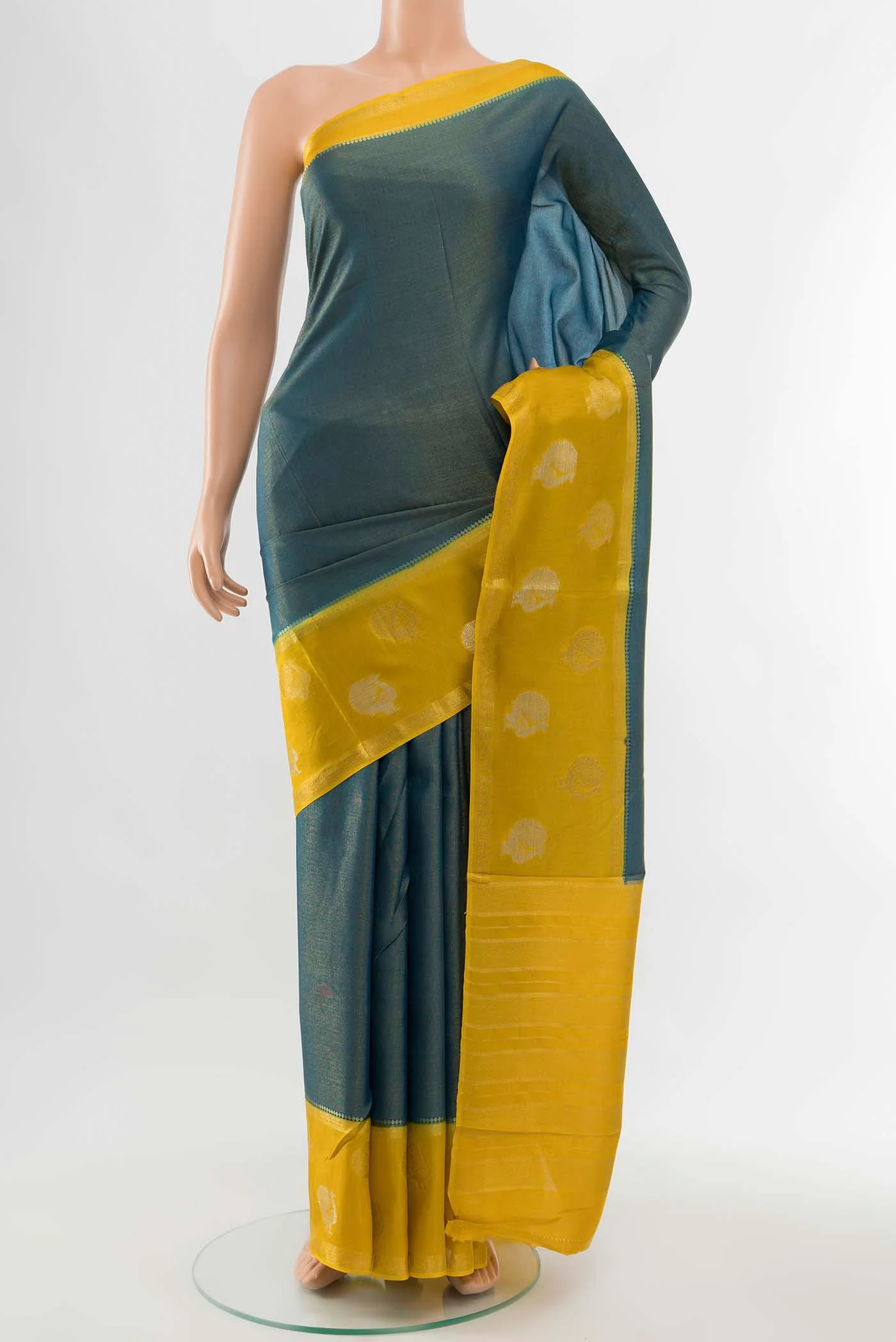 Blue Art Silk Saree