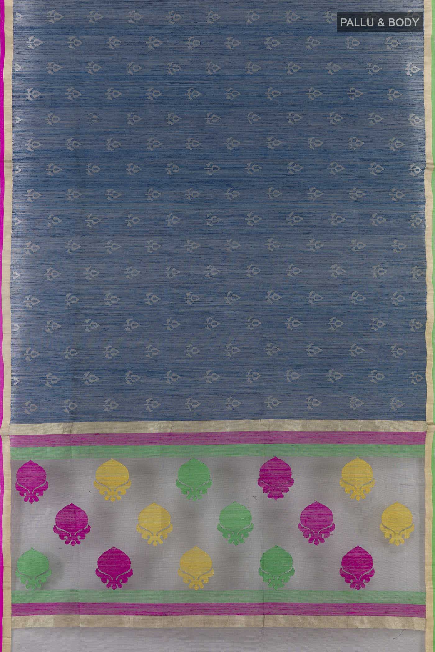 Blue Banarasi Silk Saree - Image 5