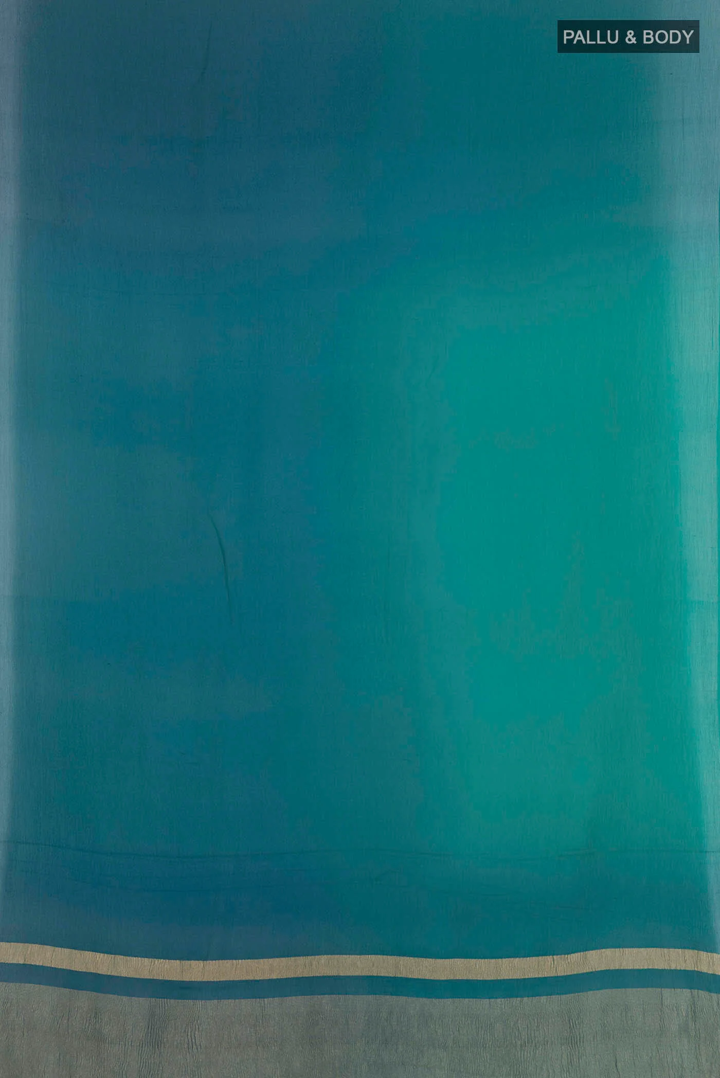 Blue Chiffon Saree - Image 5