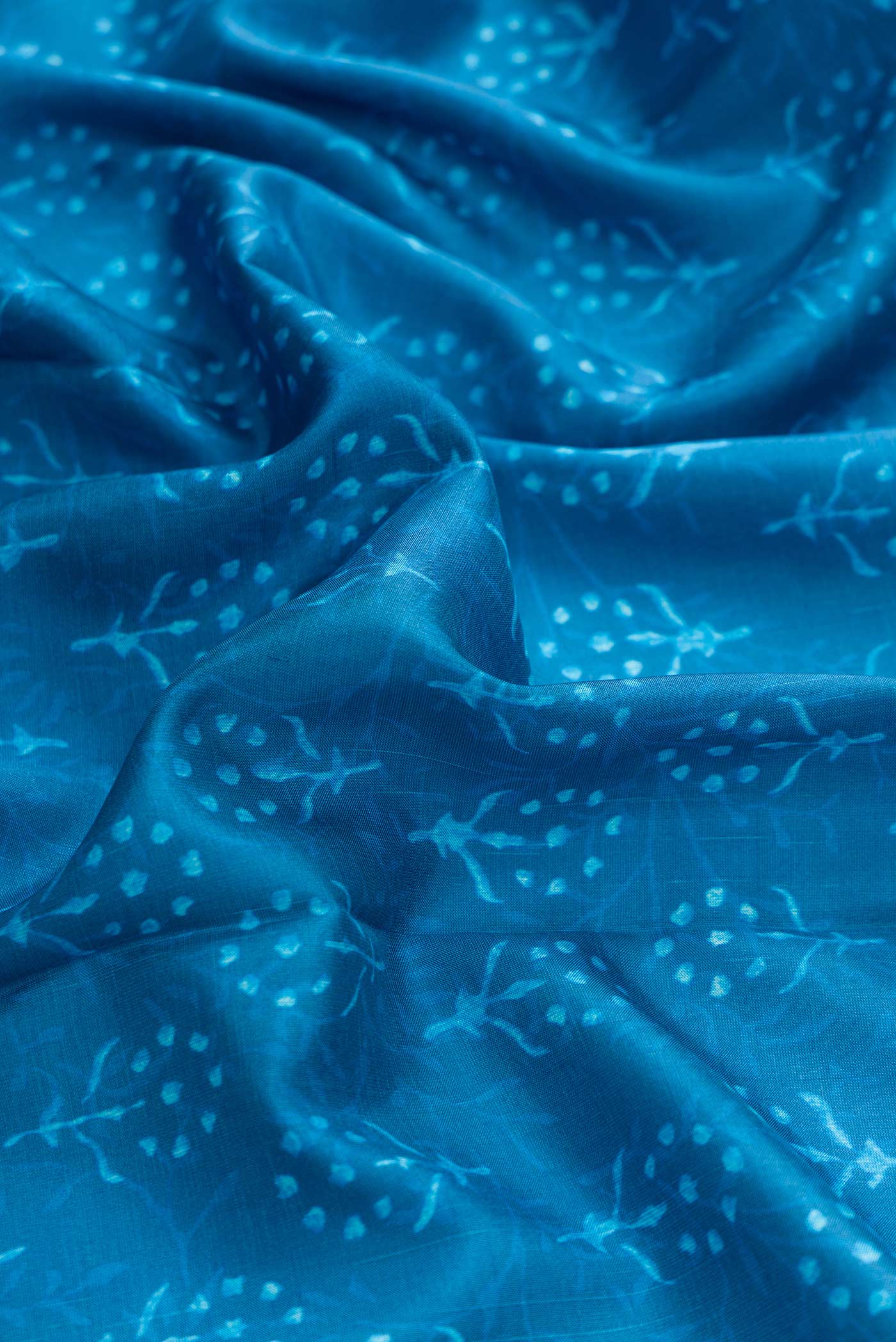 Blue Dual Tone Kanjivaram Silk Saree - Image 2
