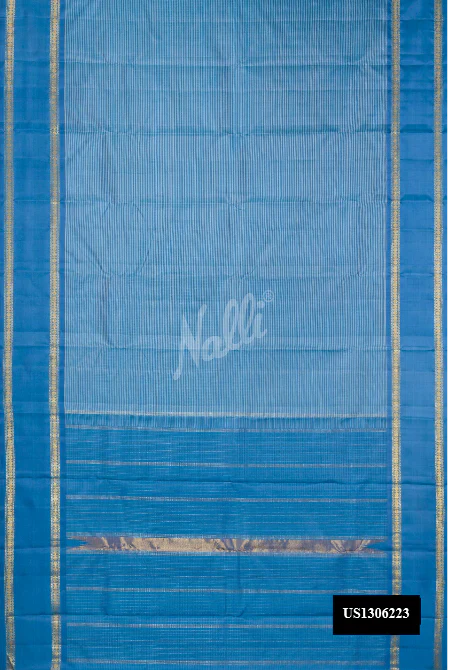 Blue Dual Tone Kanchipuram Silk Saree