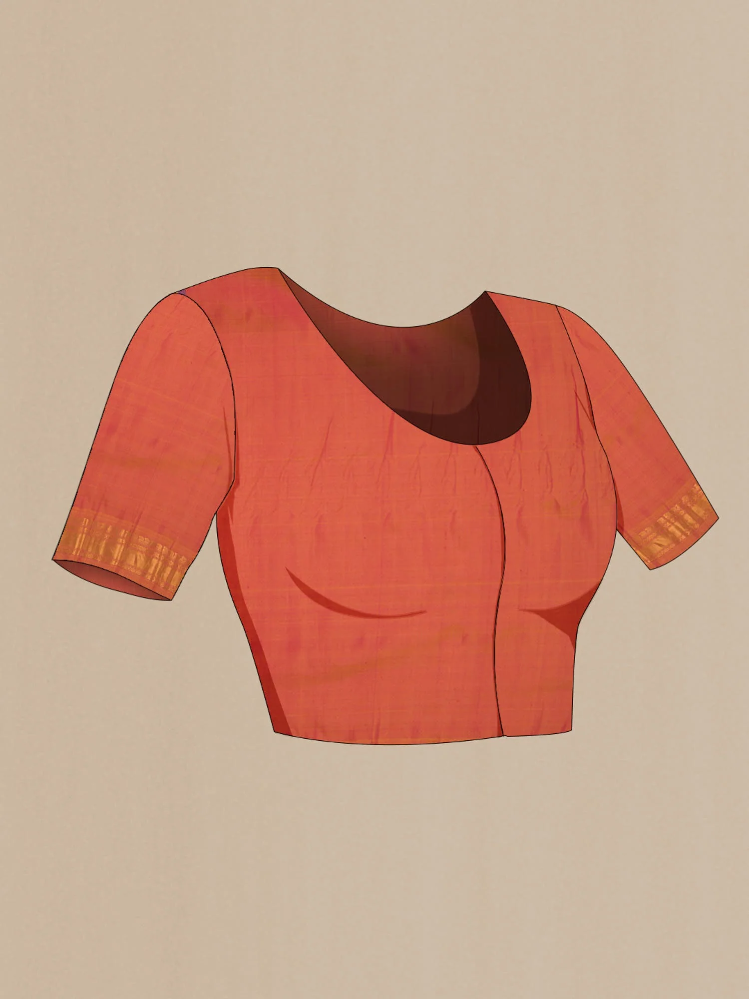 Blue Gadwal Silk Saree - Image 6