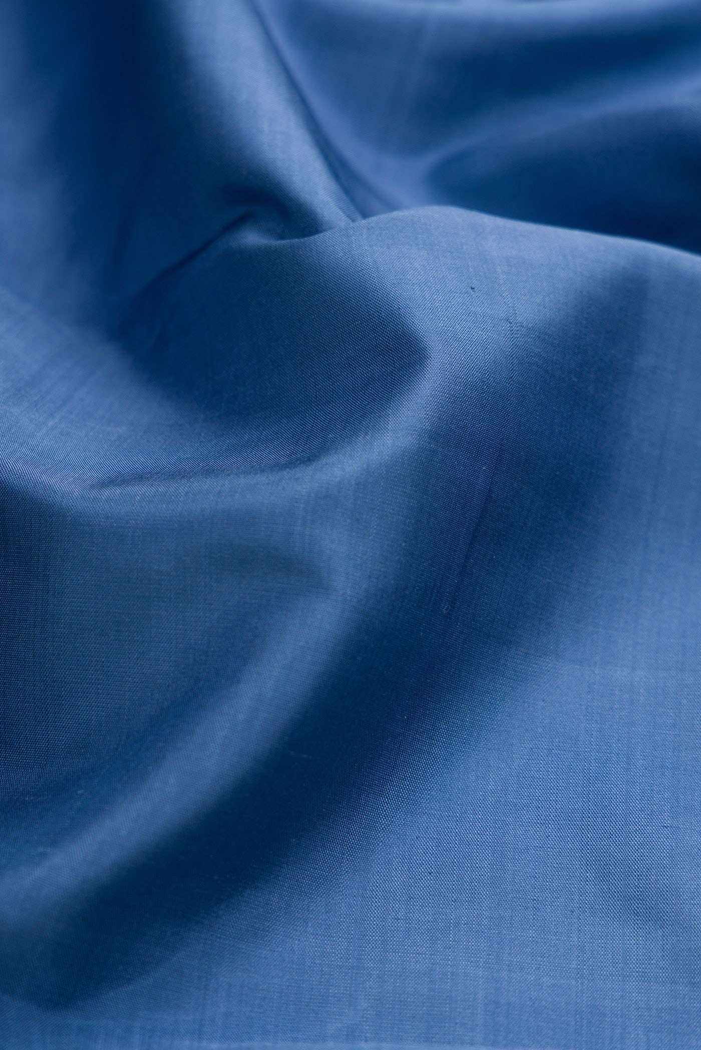 Blue Grey Dual Tone Kanjivaram Silk Saree - Image 2