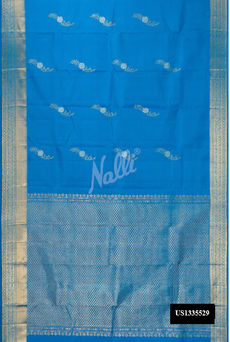Blue Kanchipuram Silk Saree