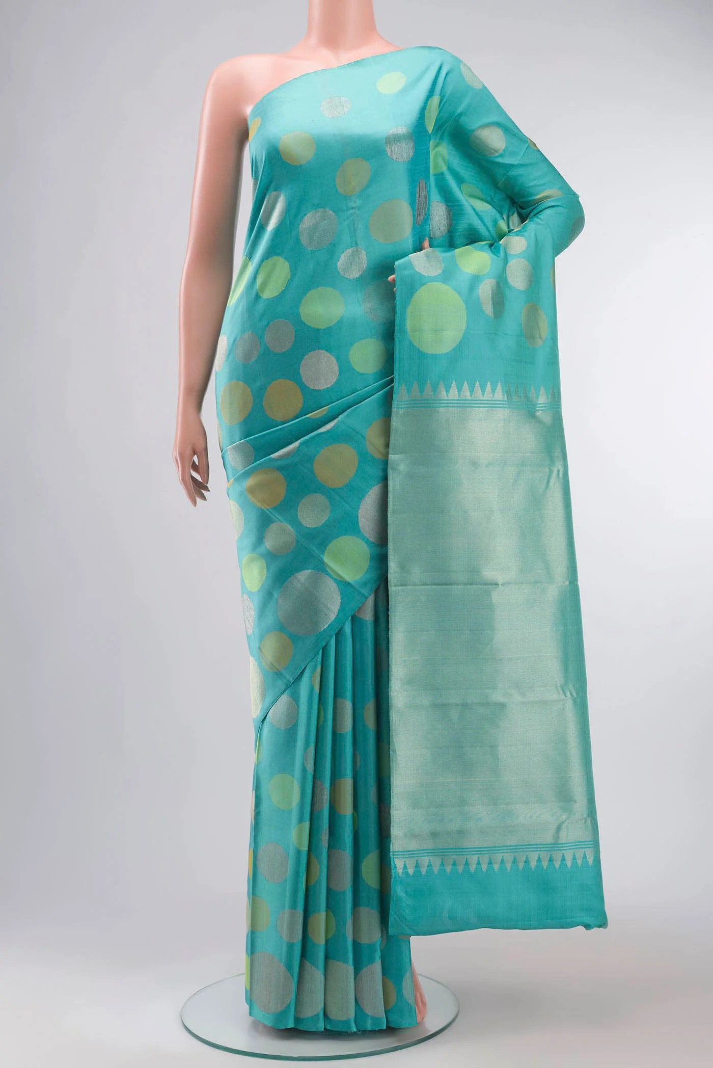 Blue Kanchipuram Silk Saree