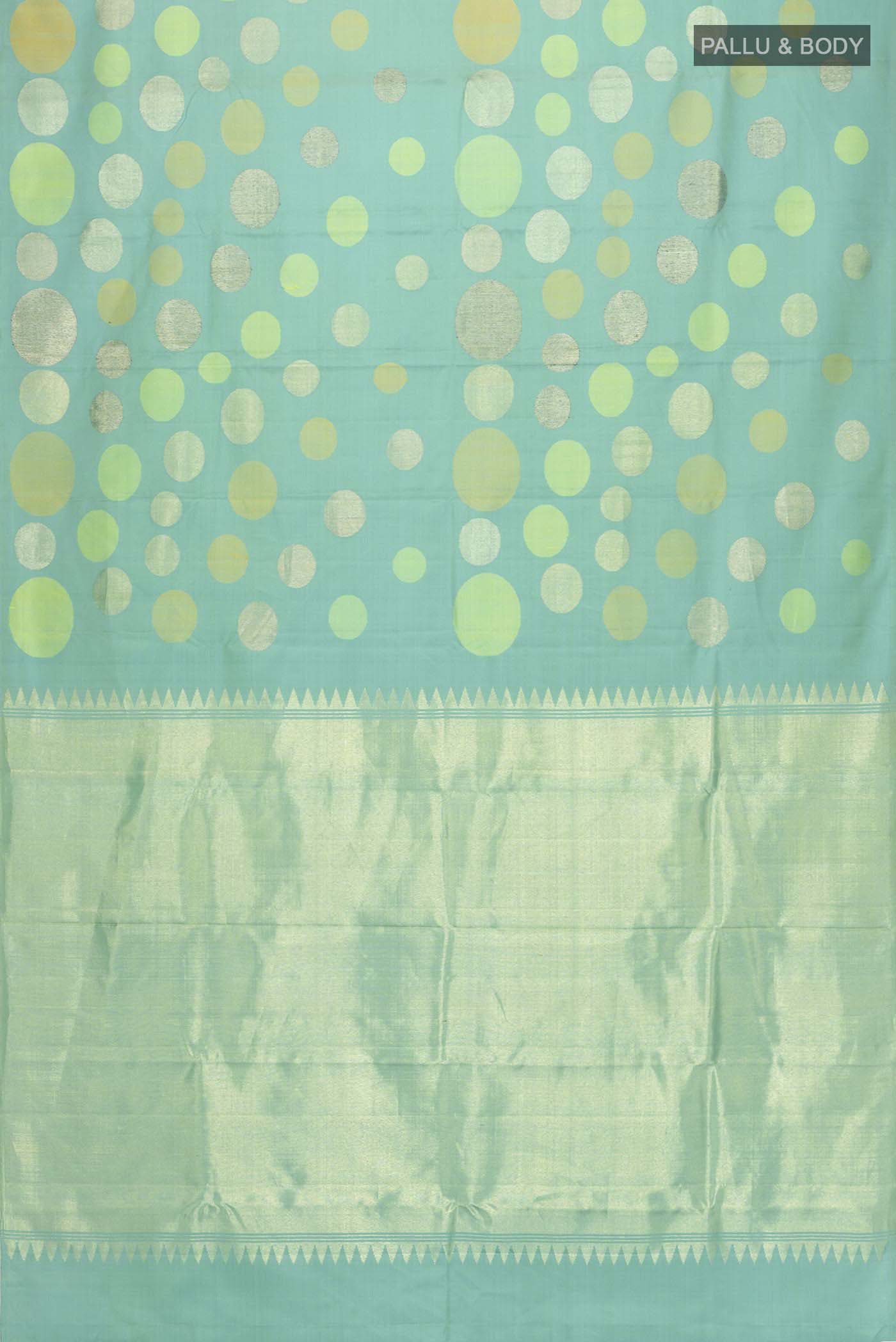 Blue Kanchipuram Silk Saree - Image 6