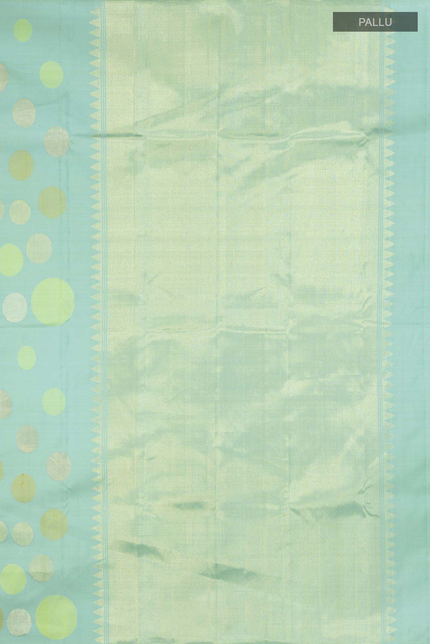 Blue Kanchipuram Silk Saree - Image 7