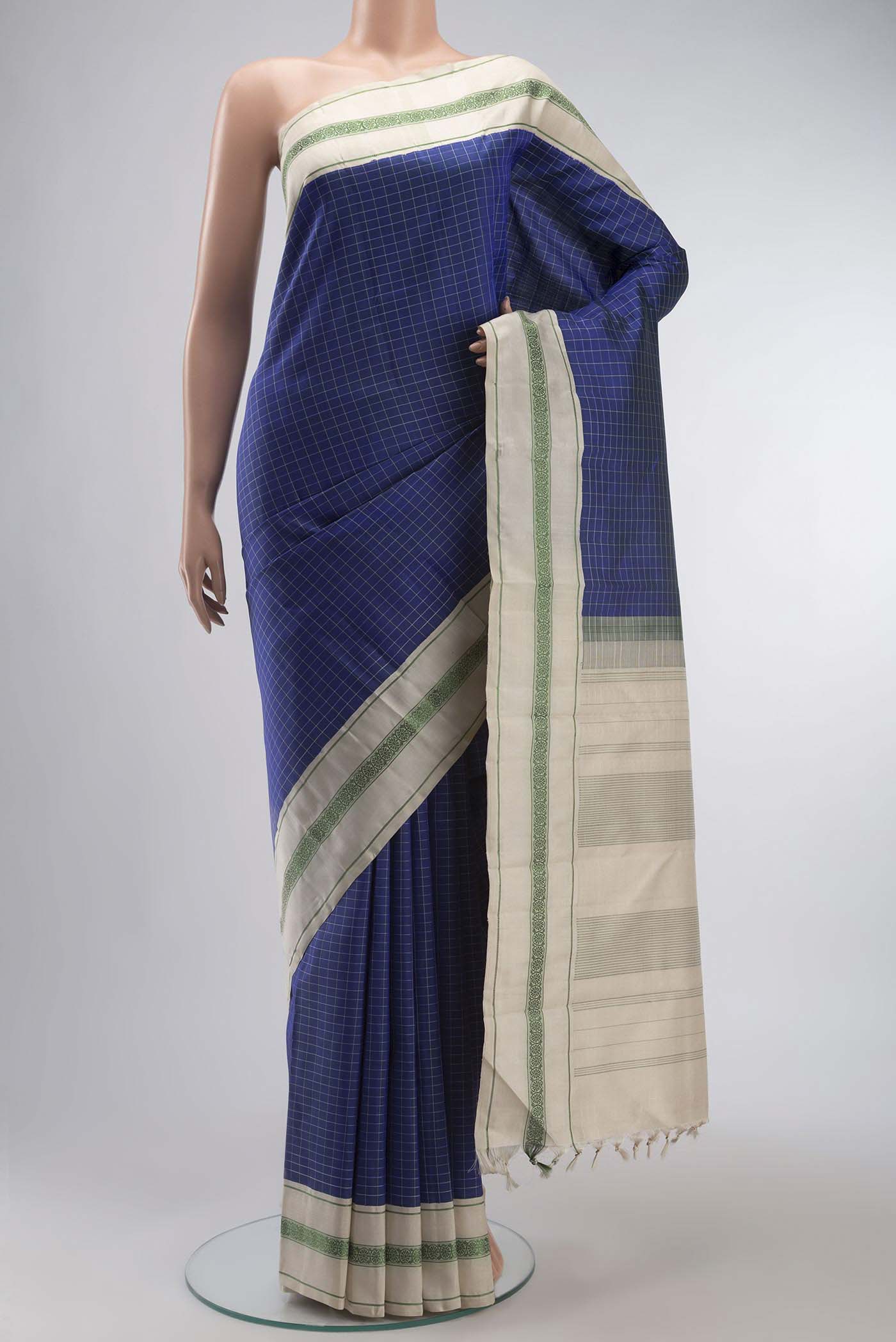 Blue Kanjivaram Silk Saree