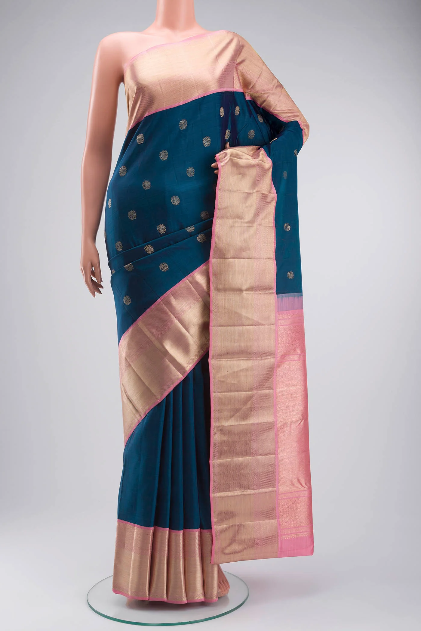 Blue Kanjivaram Silk Saree