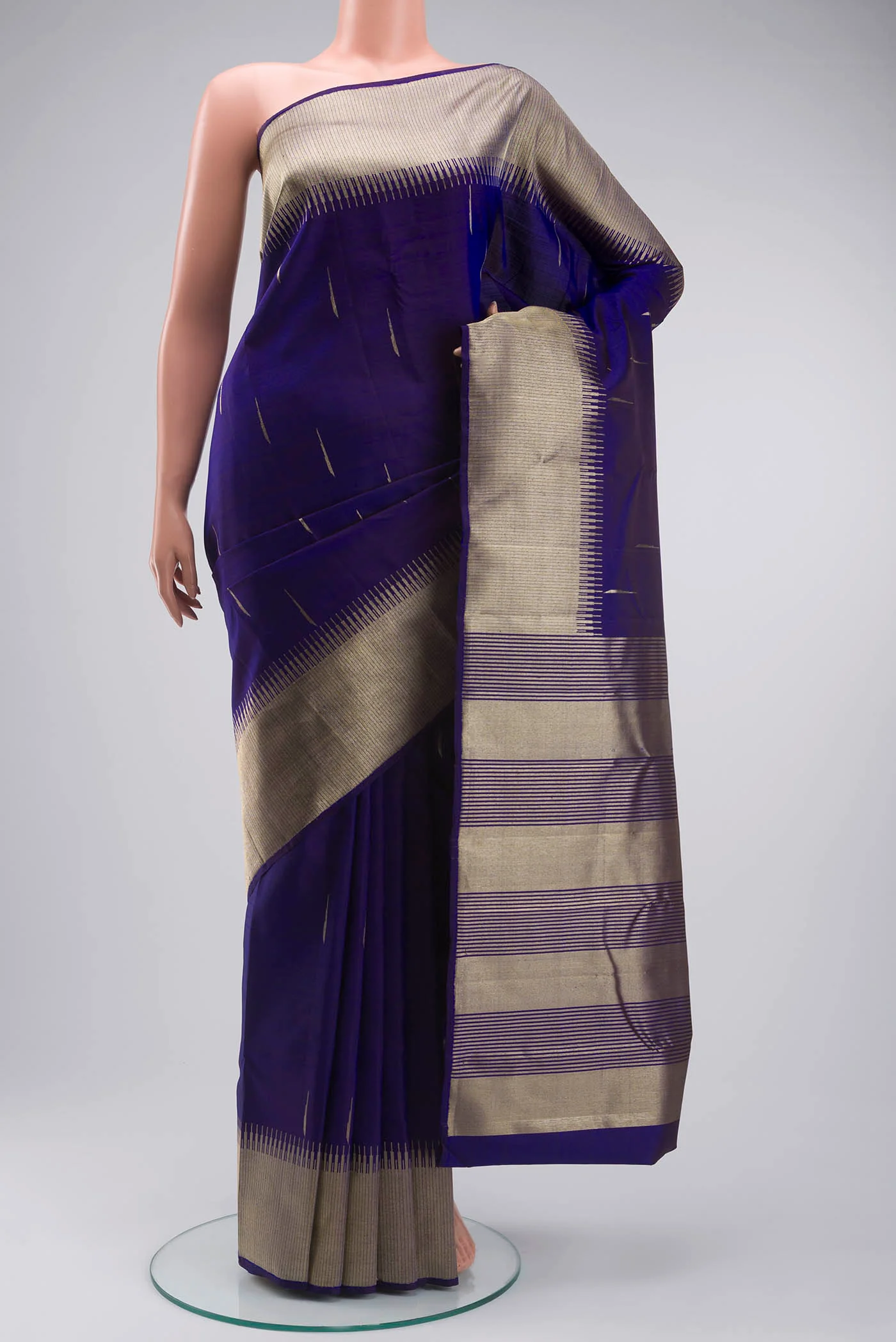 Blue Kanjivaram Silk Saree