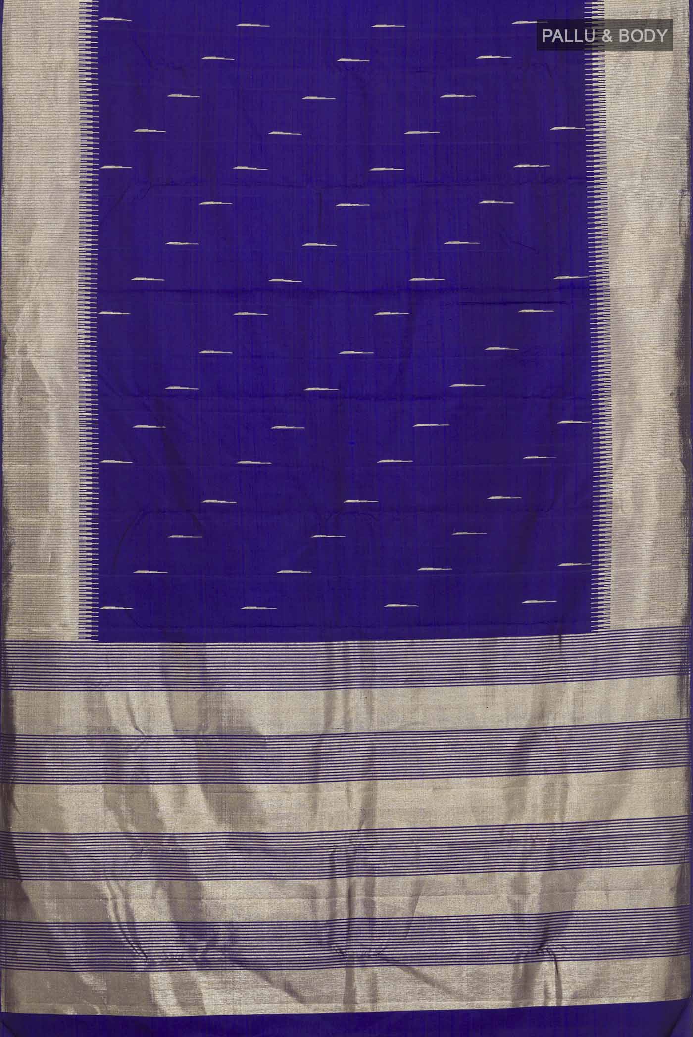 Blue Kanjivaram Silk Saree - Image 6