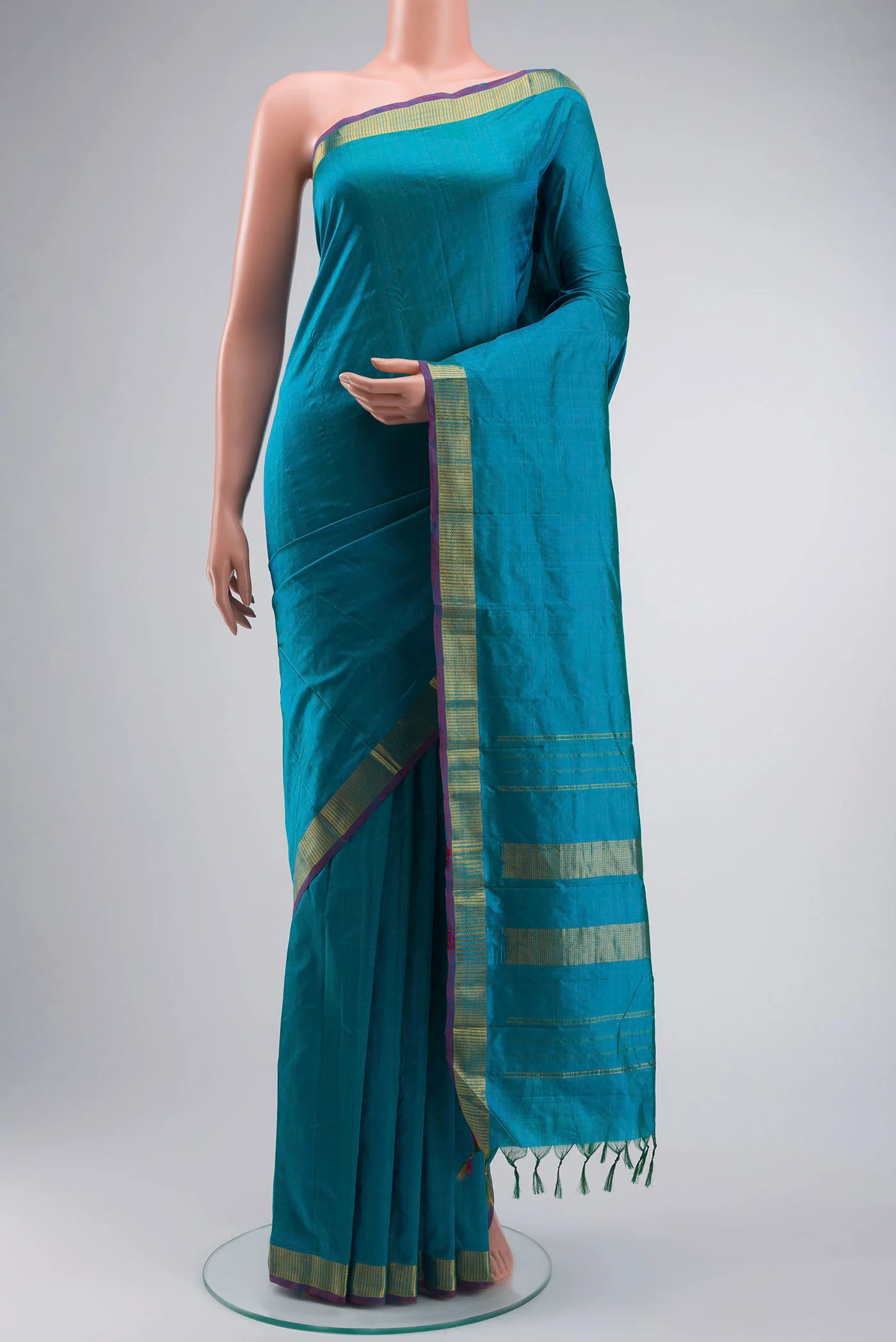 Blue Kanjivaram Silk Saree