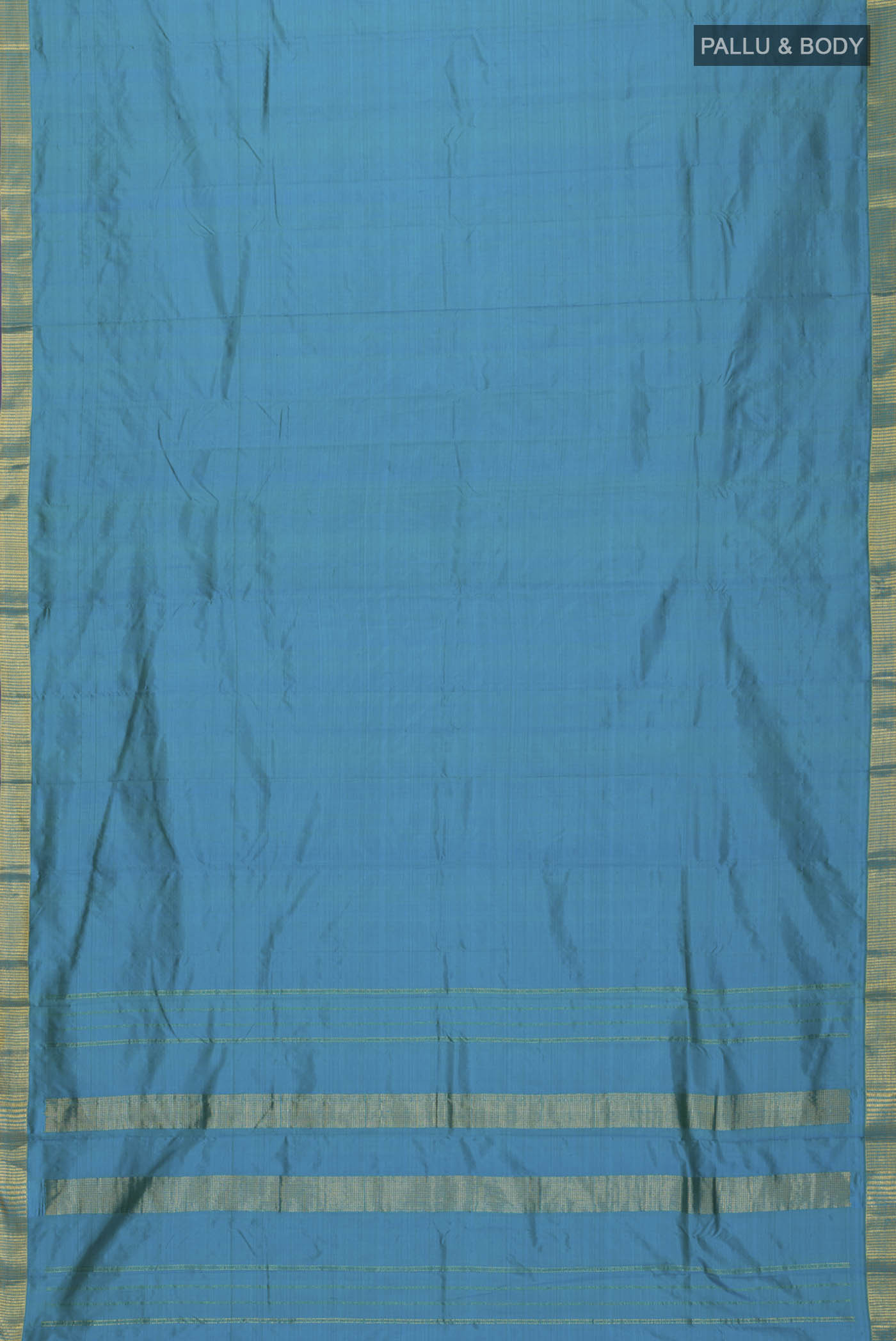 Blue Kanjivaram Silk Saree - Image 6