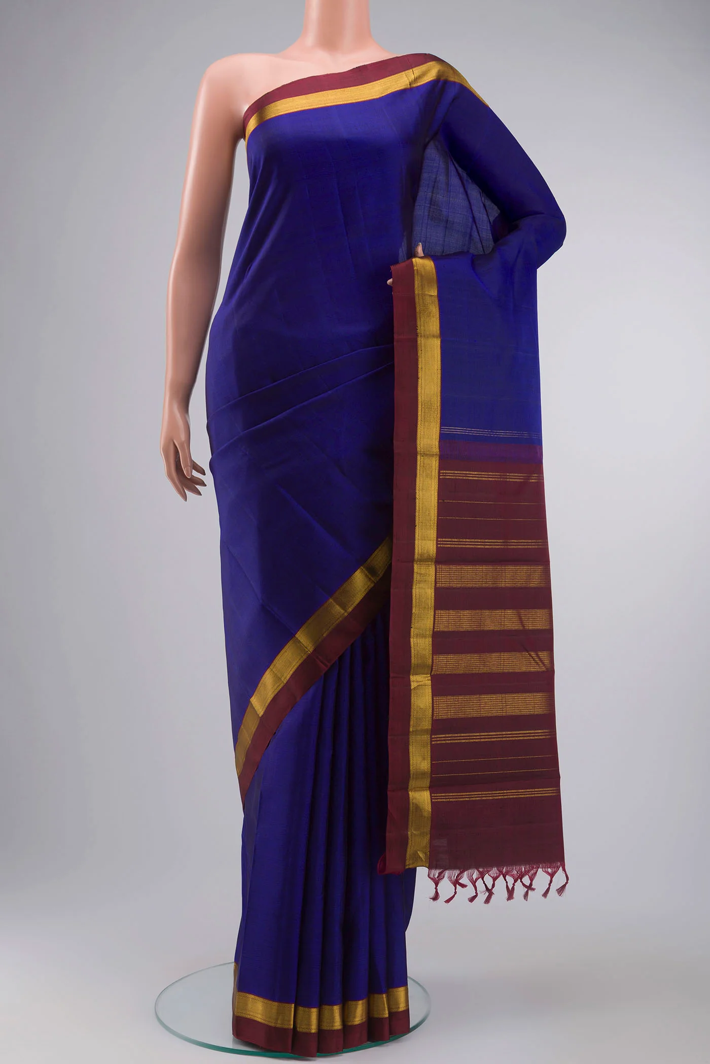 Blue Kanjivaram Silk Saree