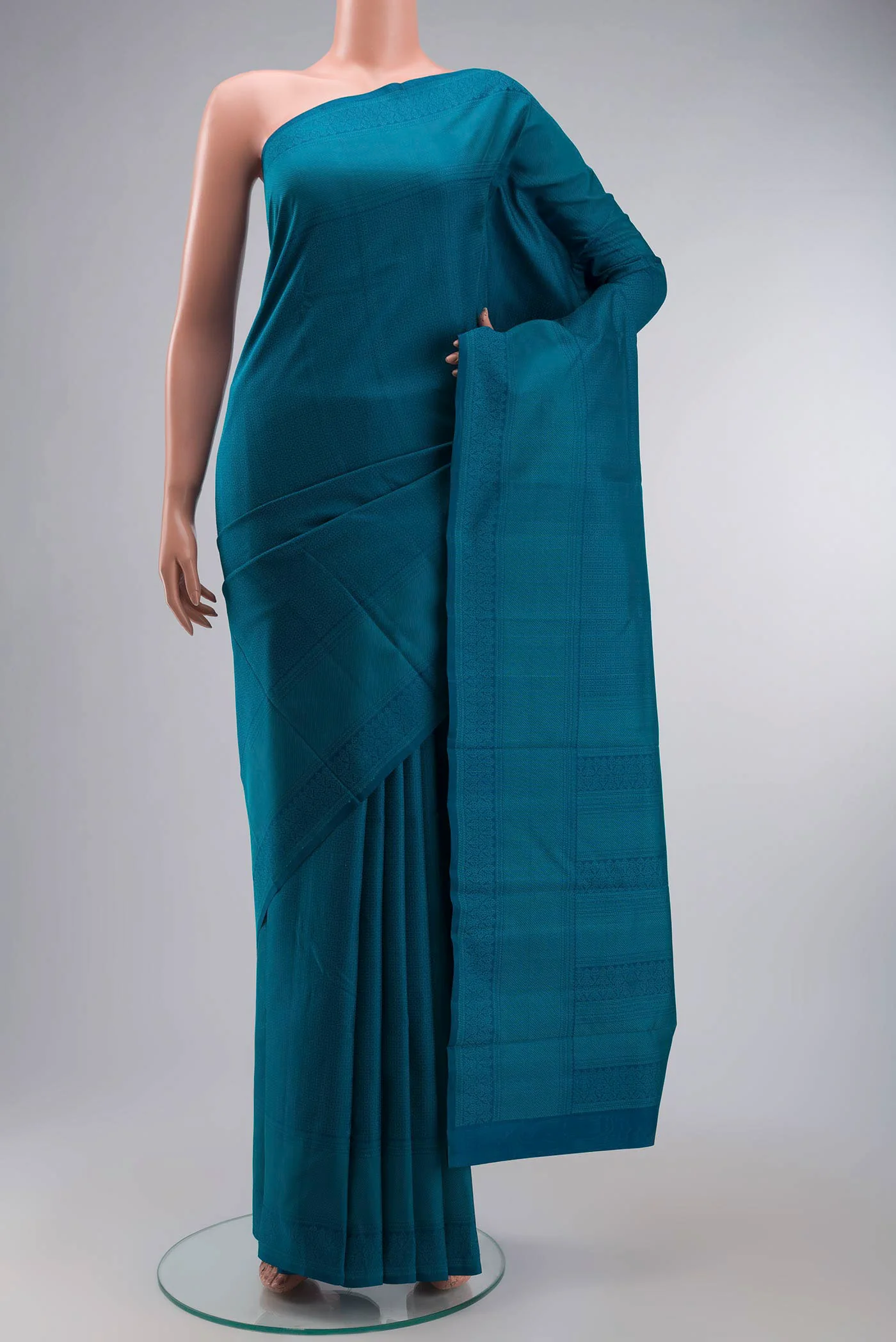 Blue Kanchipuram Silk Saree