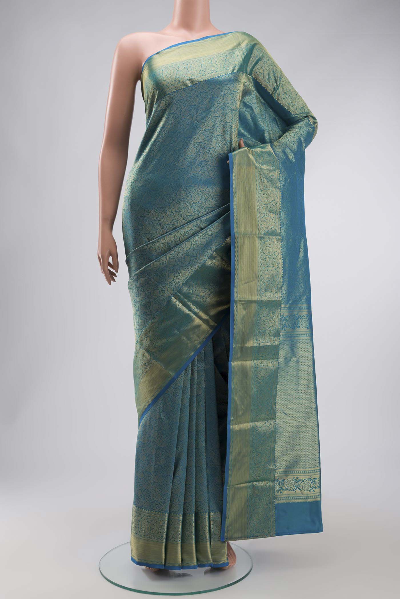 Blue Kanjivaram Silk Saree