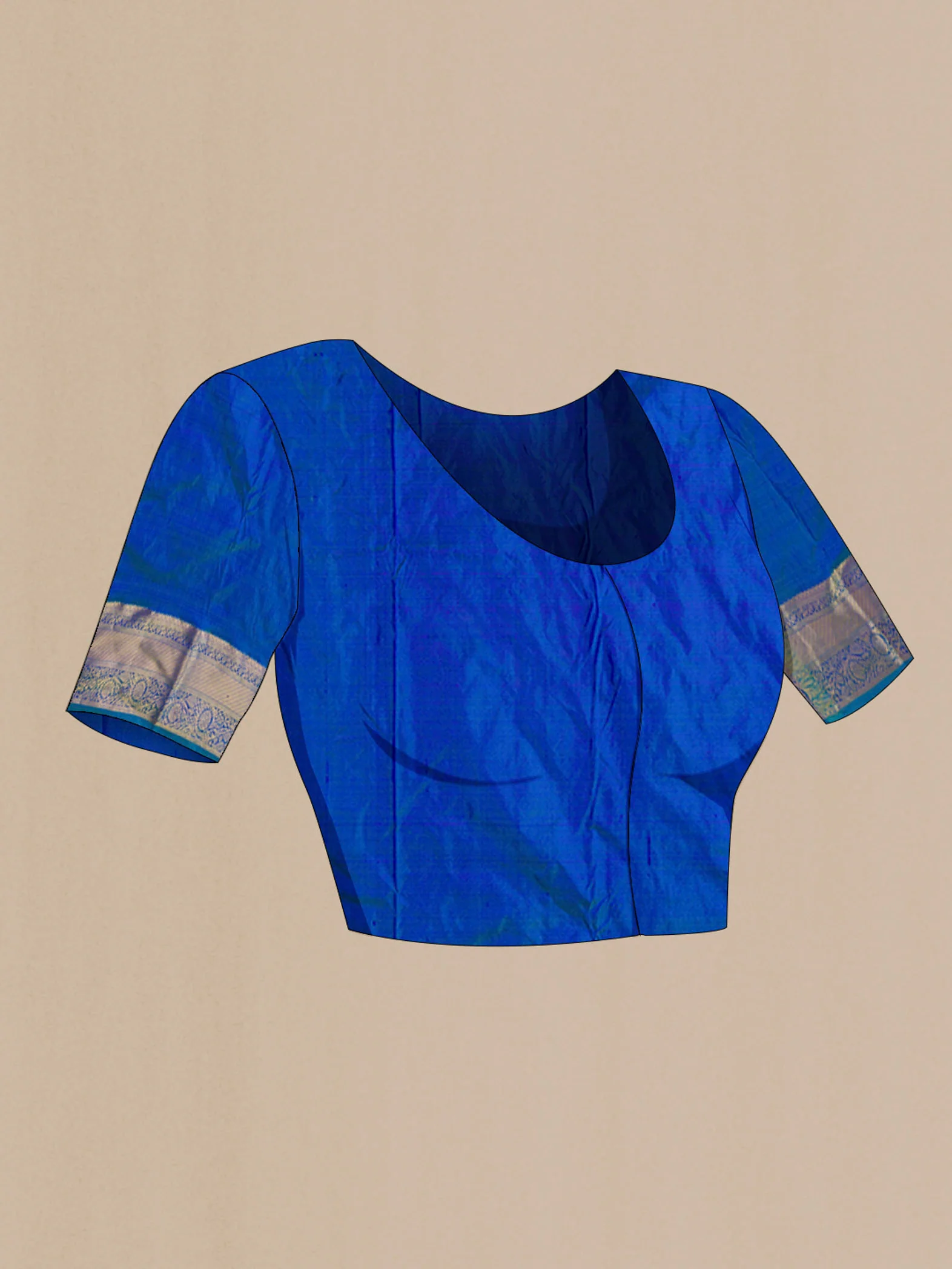 Blue Kanjivaram Silk Saree - Image 5