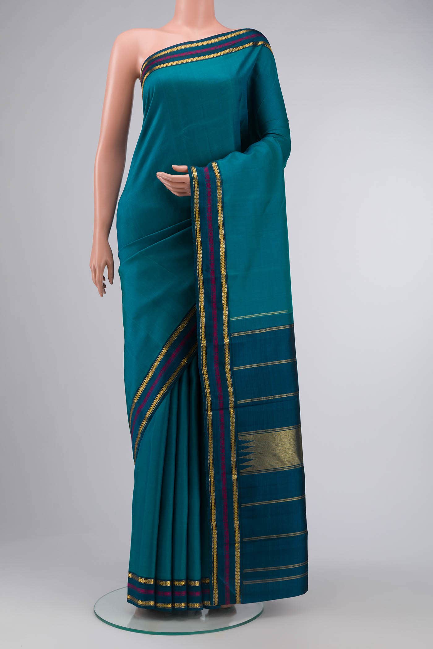 Blue Kanjivaram Silk Saree
