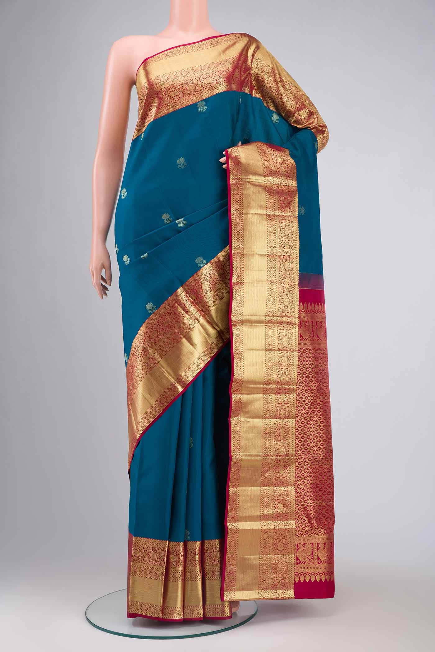 Blue Kanjivaram Silk Saree