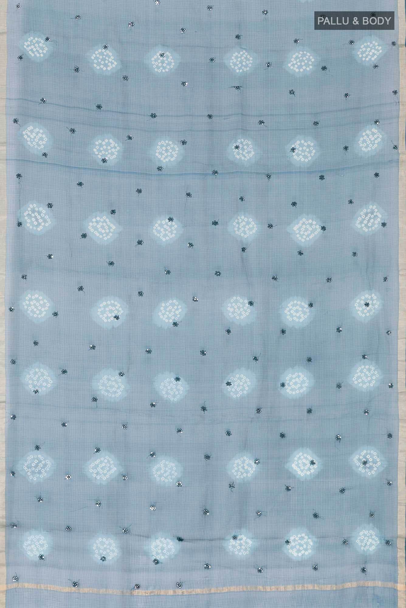 Blue Kota Silk Saree - Image 2
