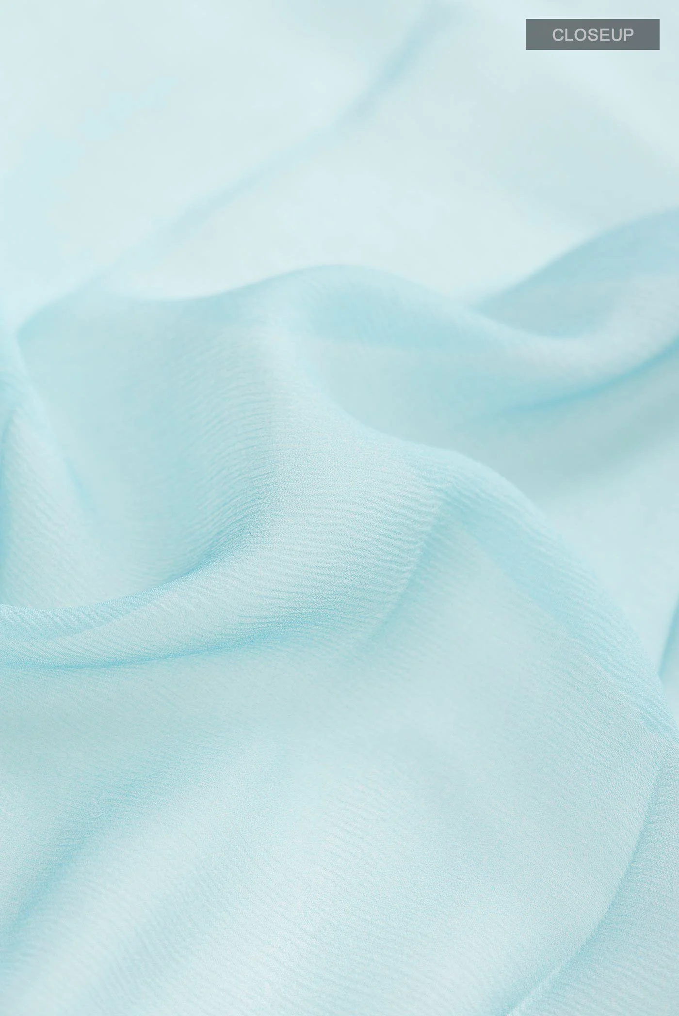 Blue Mysore Chiffon Saree - Image 2