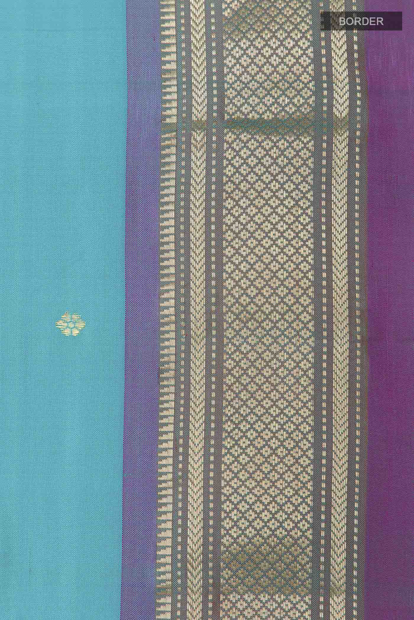 Blue Paithani Silk Saree - Image 3