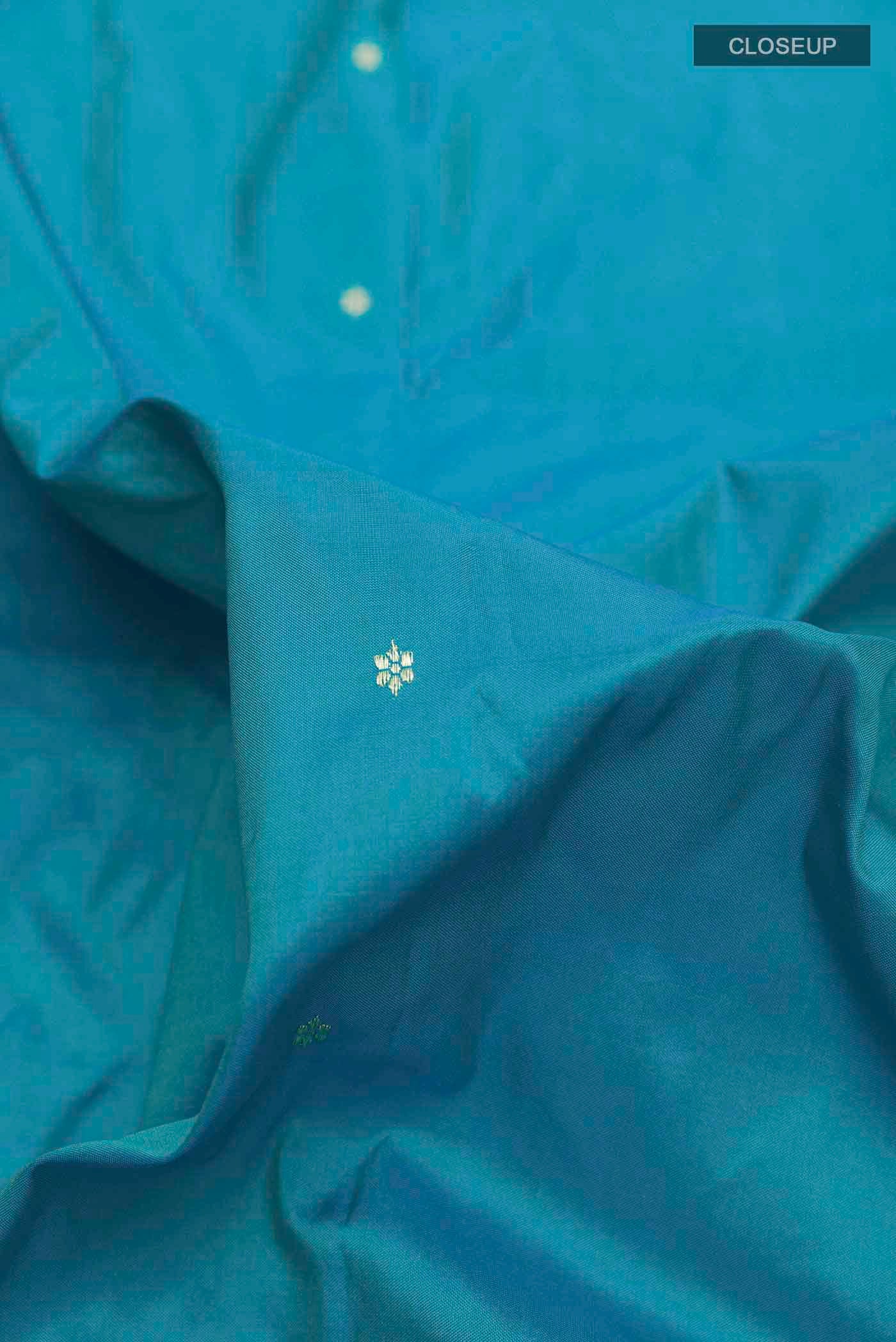 Blue Paithani Silk Saree - Image 2