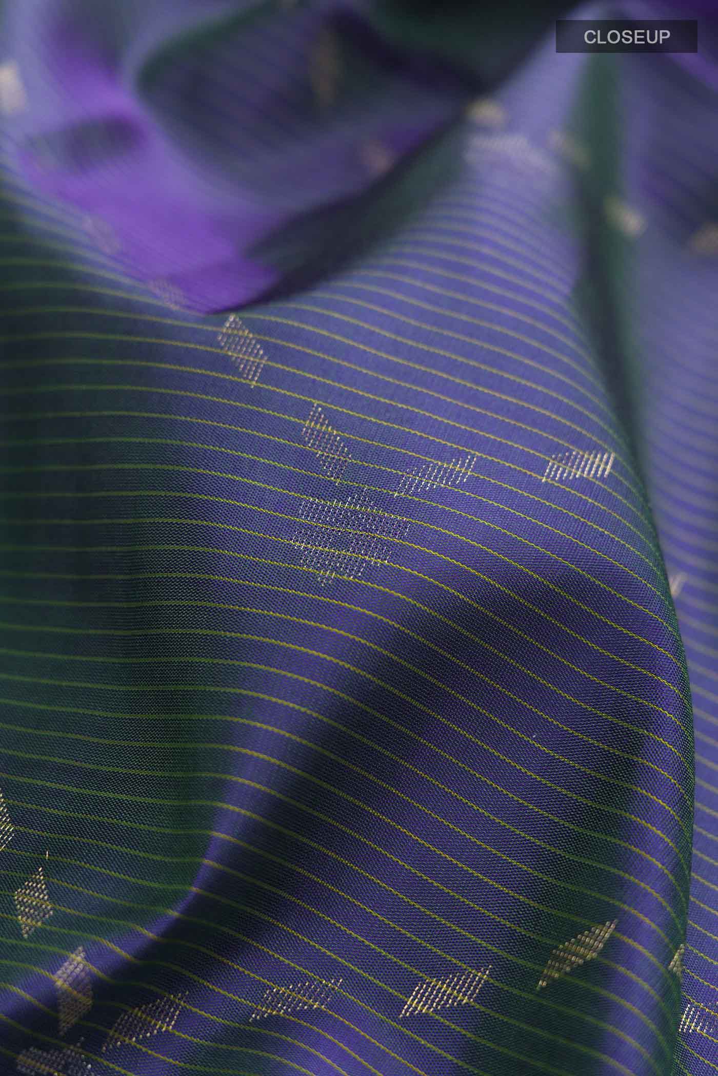 Blue Soft Silk Saree - Image 2