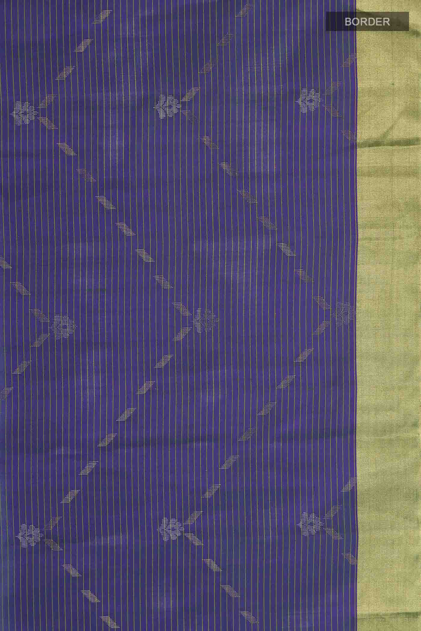 Blue Soft Silk Saree - Image 3