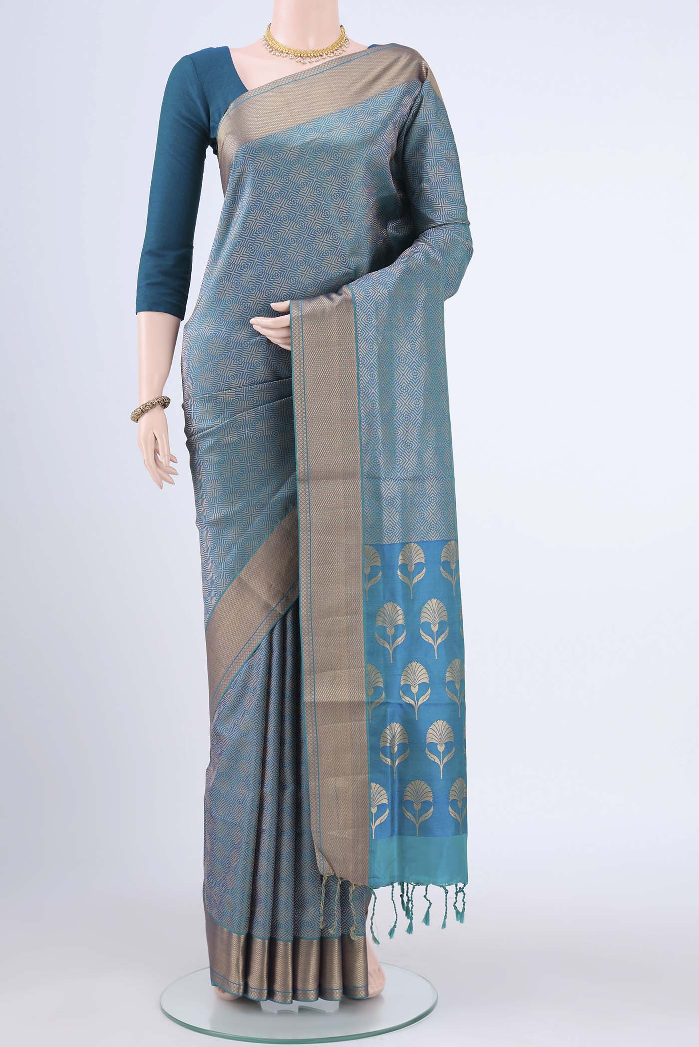 Blue Soft Silk Saree