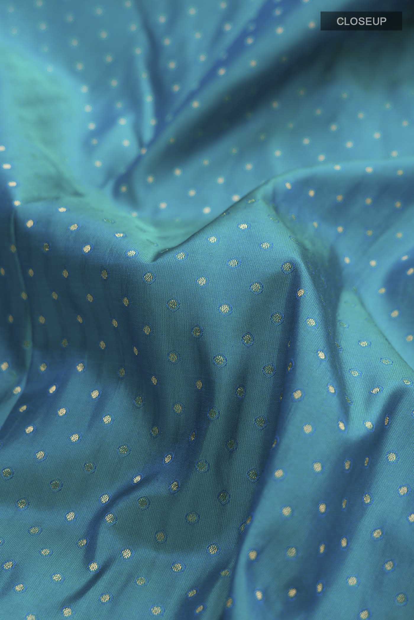Blue Soft Silk Saree - Image 2