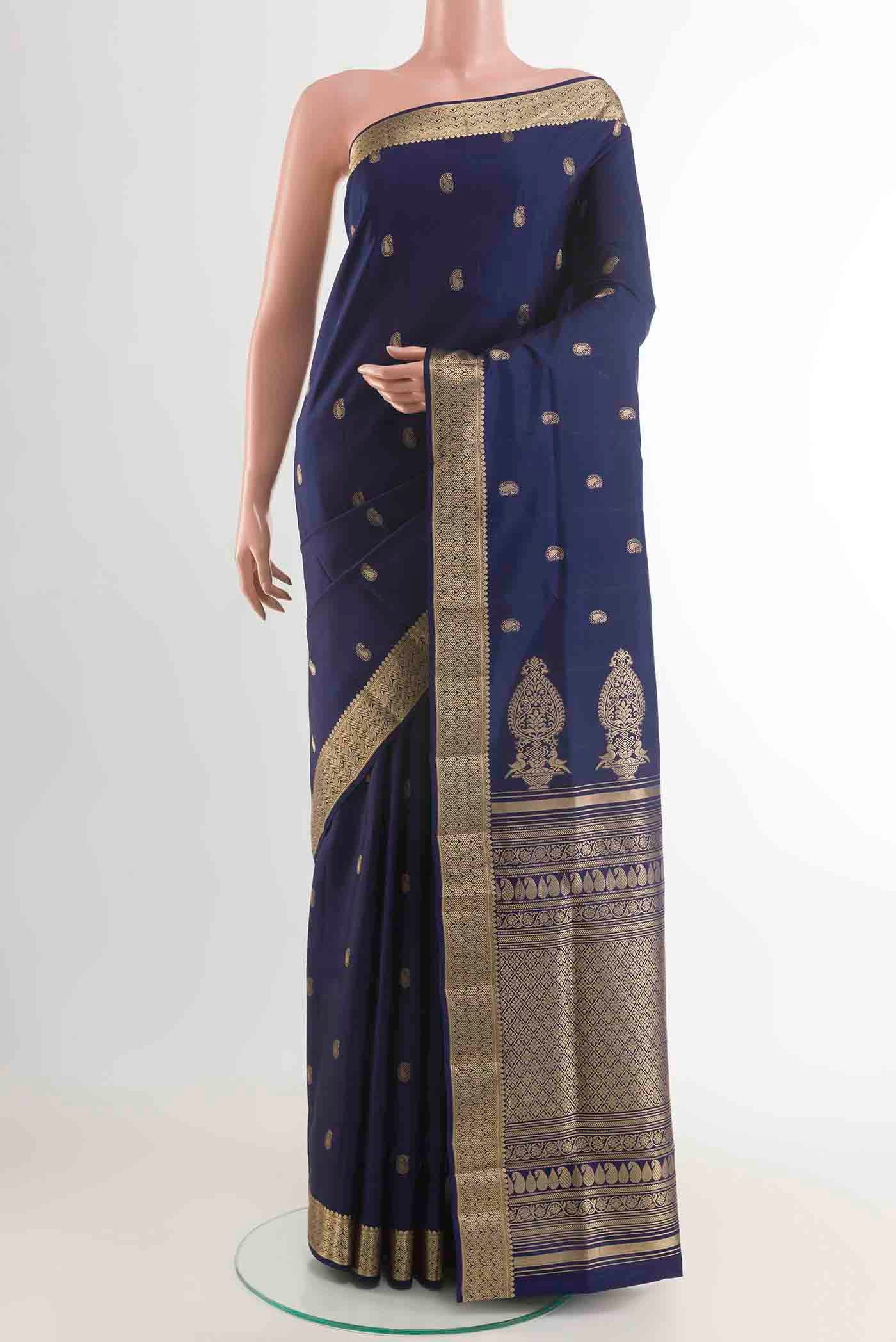 Blue Soft Silk Saree