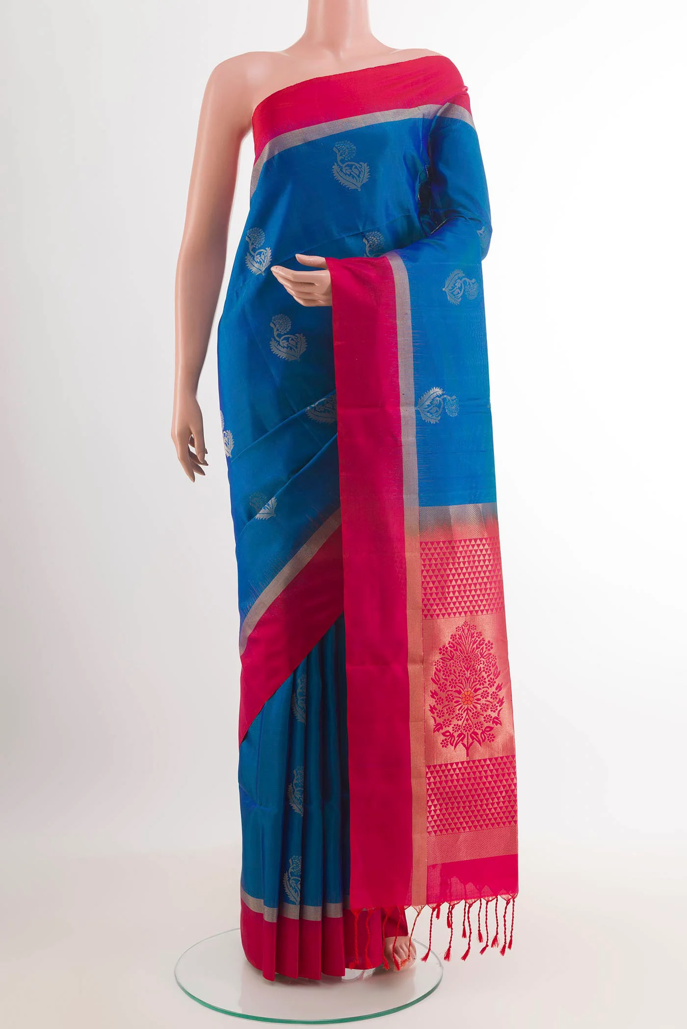 Blue Soft Silk Saree