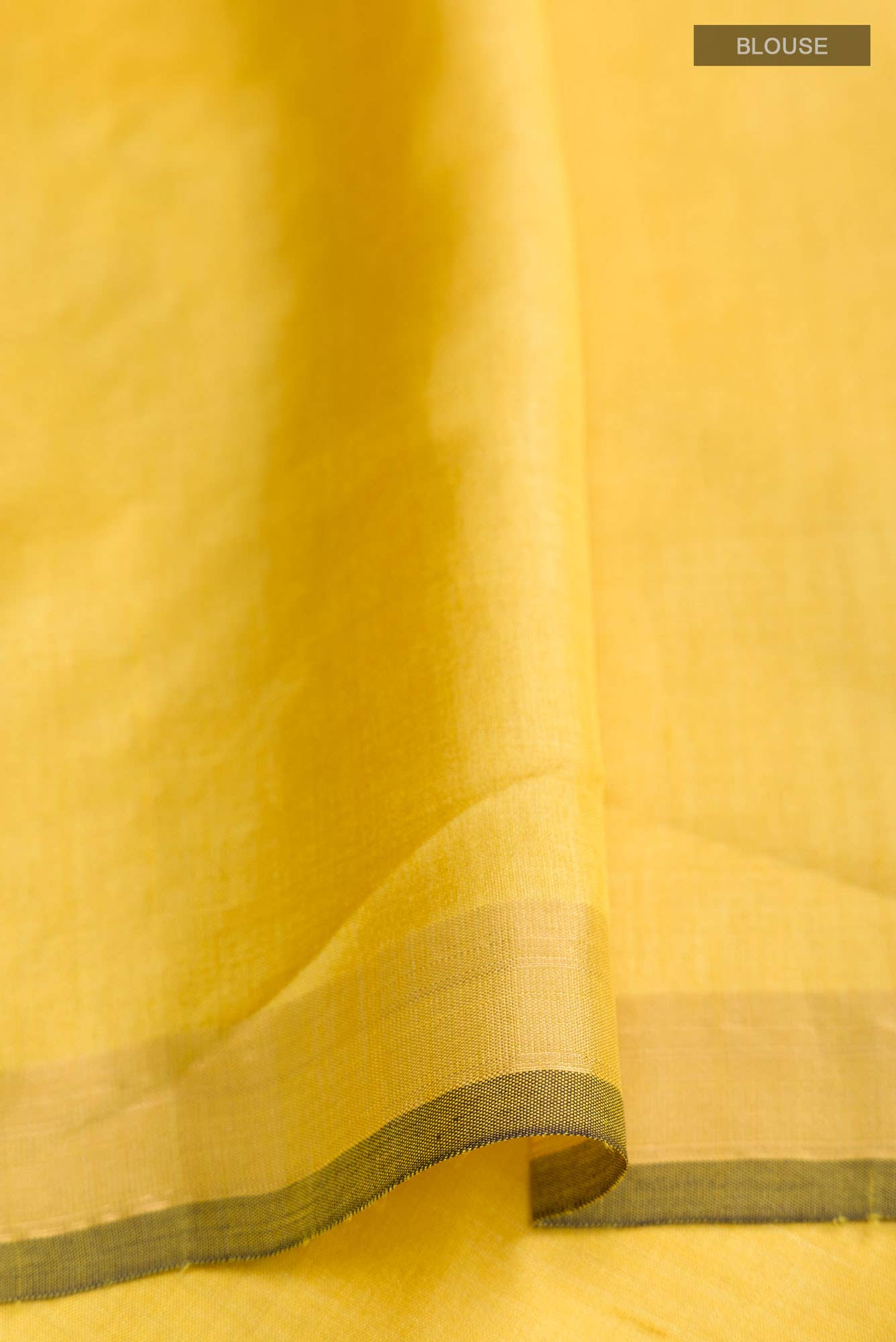 Breeze of Ease-Yellow Bhagalpuri Tussar Silk Saree - Image 8