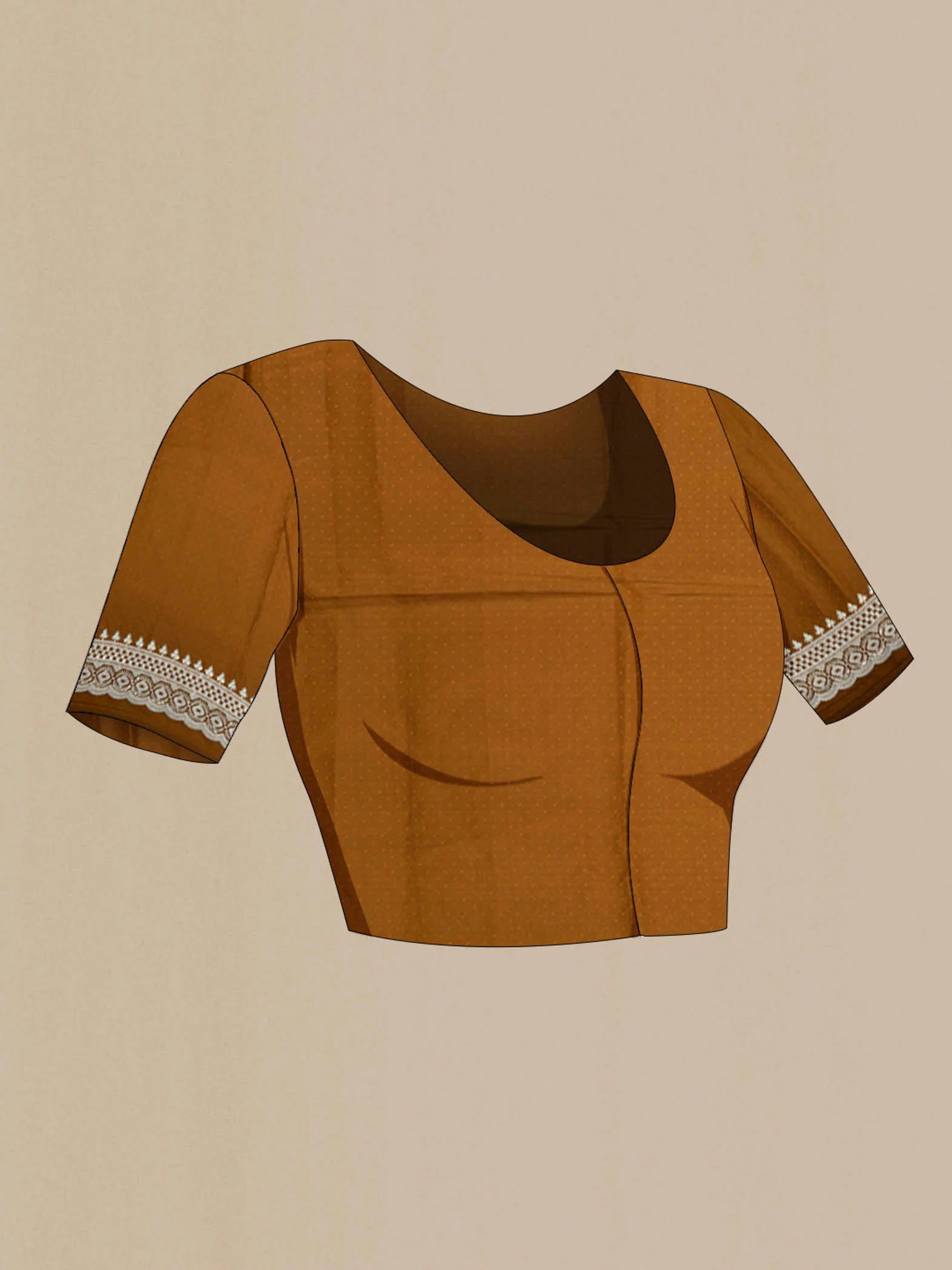 Bronze Art Silk Saree - Image 4