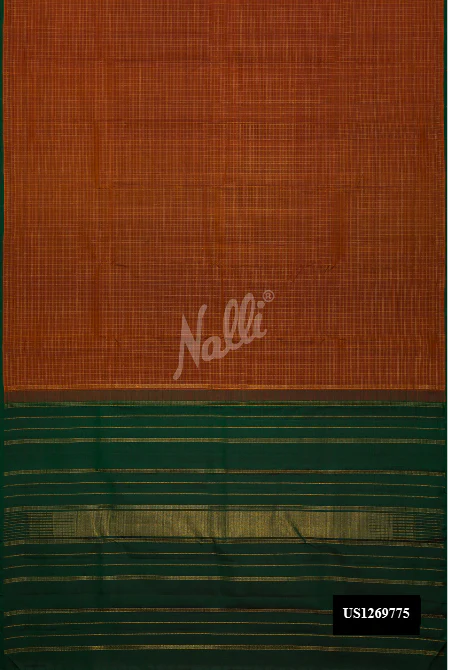 Bronze Dual Tone Kanchipuram Silk Saree