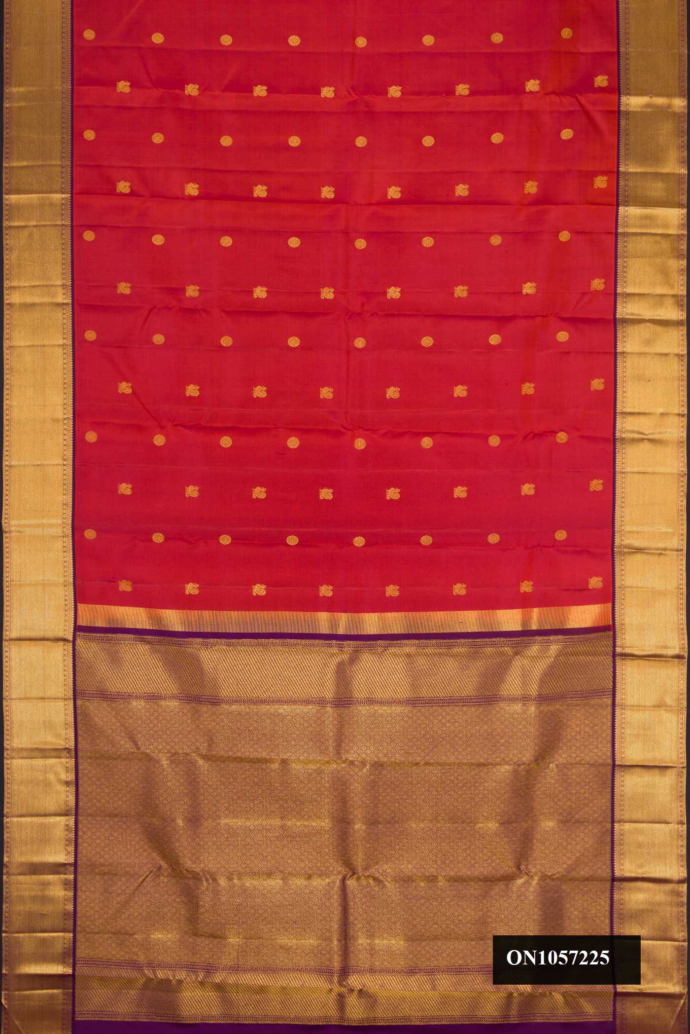 Bronze Dual Tone Kanchipuram Silk Saree