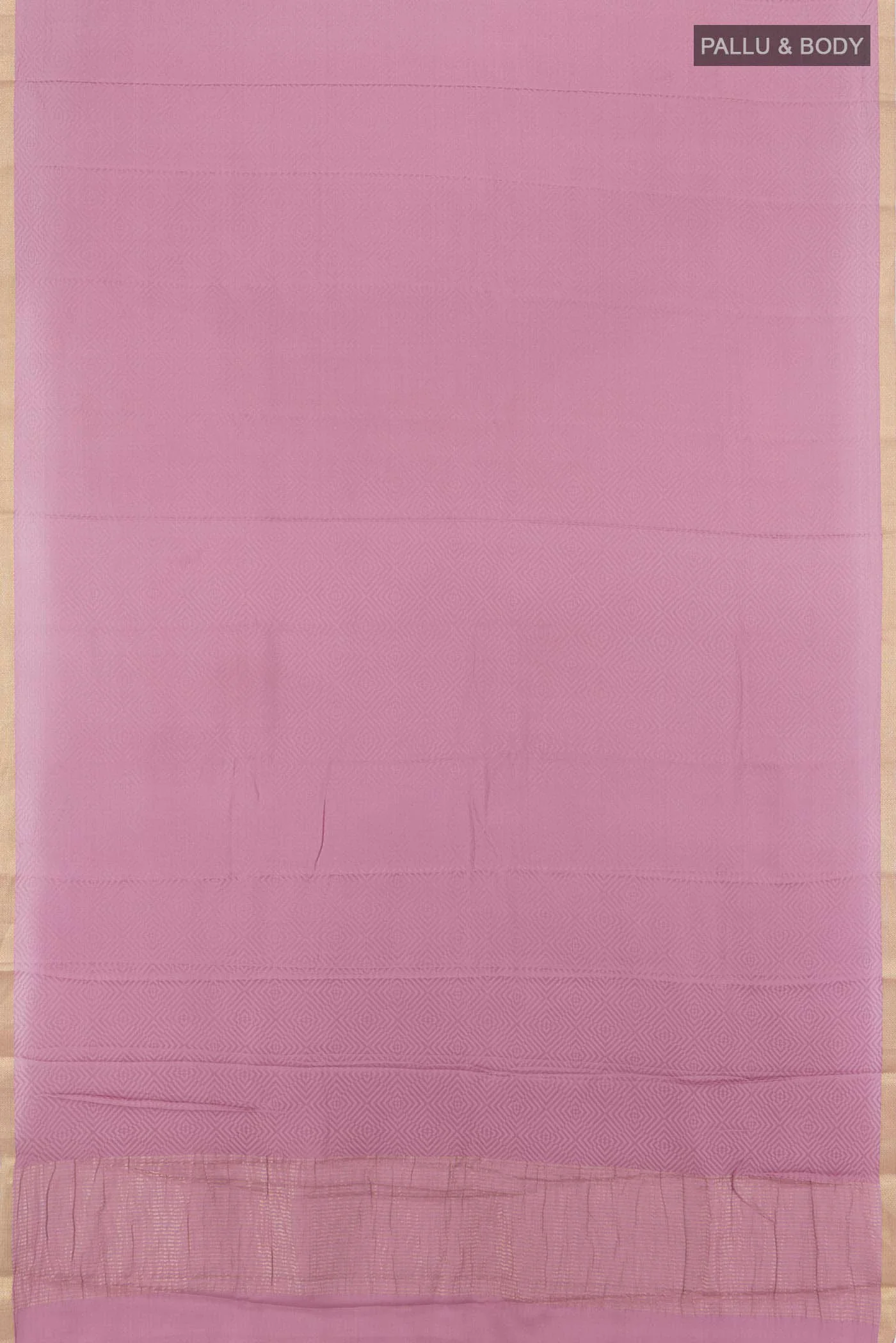 Lavender Mysore Crepe Saree - Image 5
