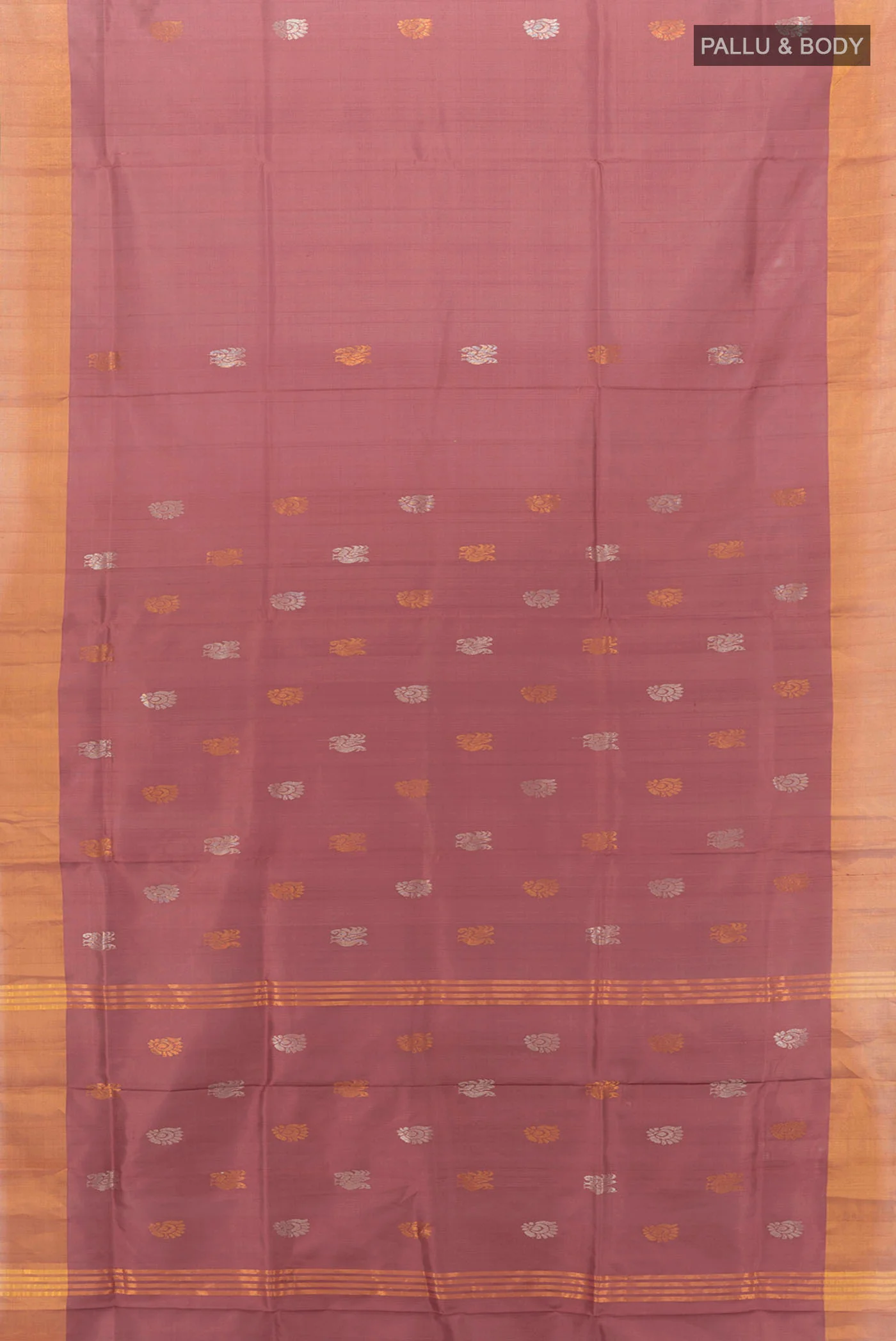 Bronze Uppada Silk Saree - Image 5
