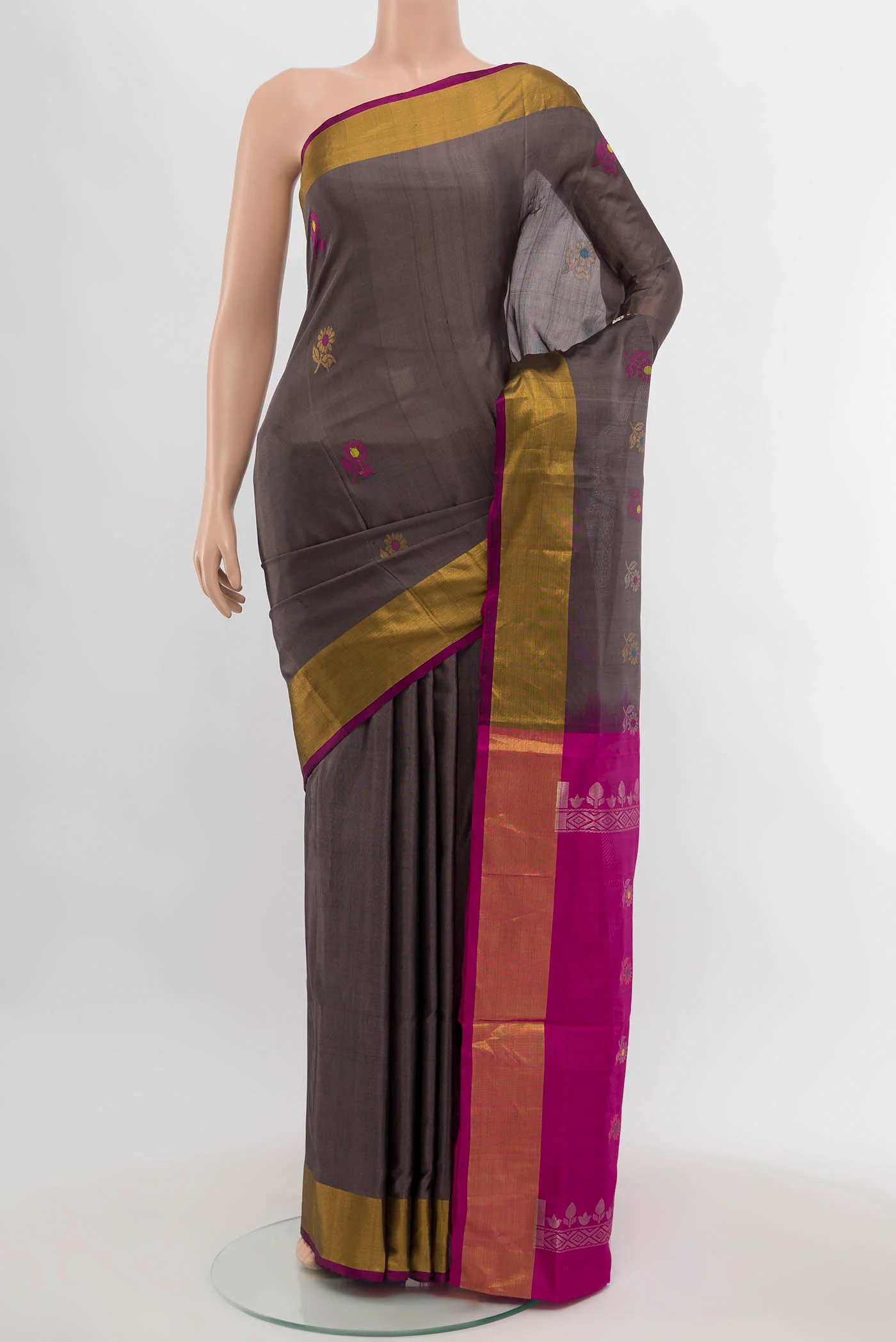 Bronze Uppada Silk Saree