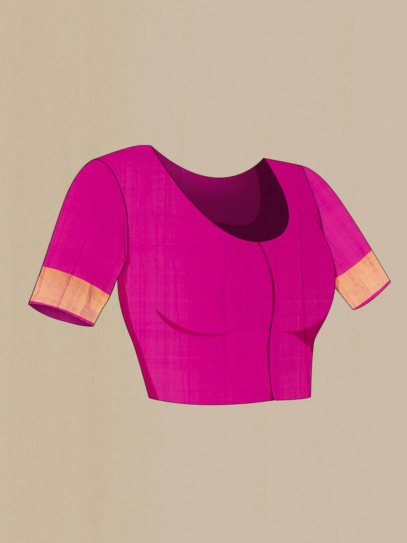 Bronze Uppada Silk Saree - Image 4