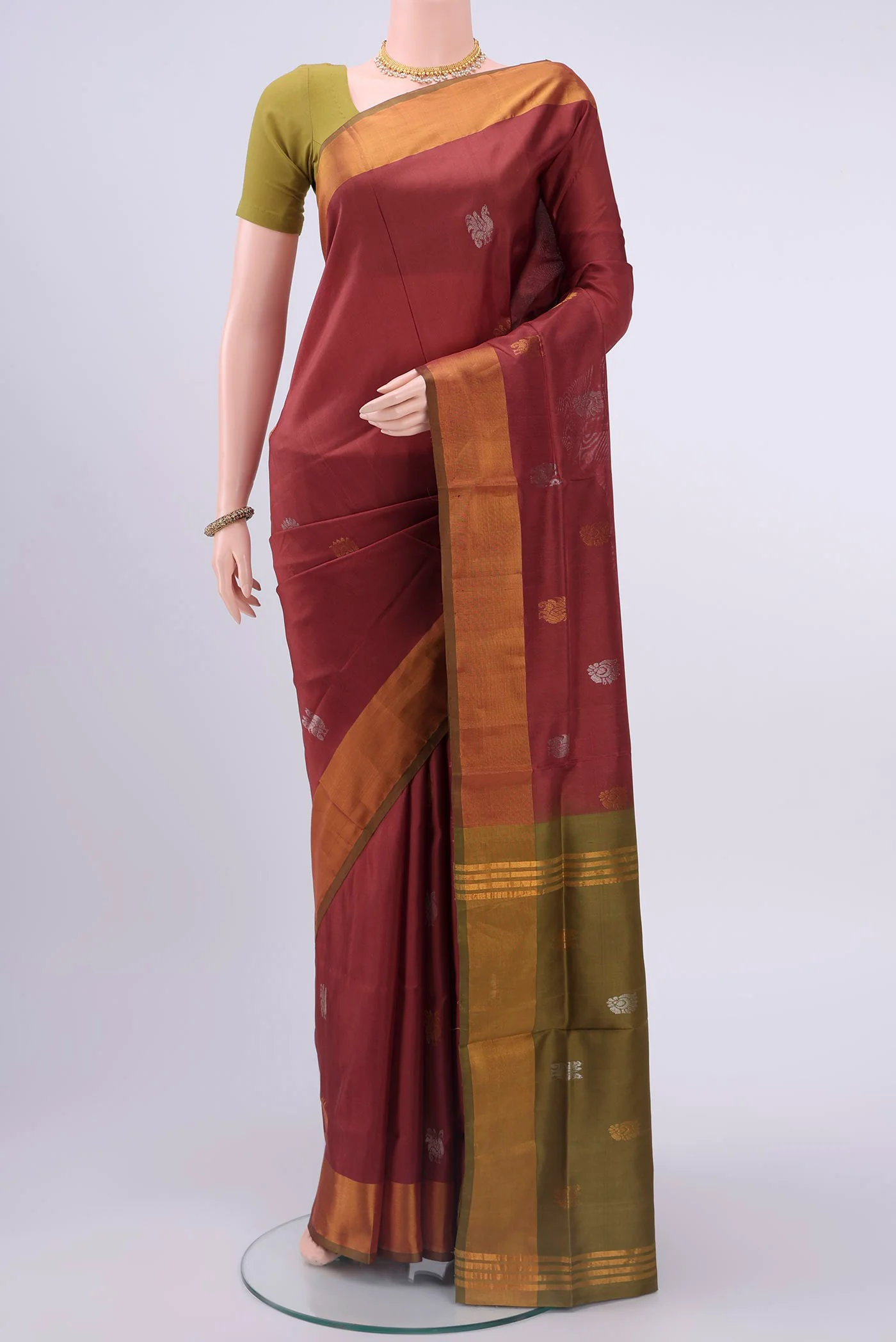 Maroon Uppada Silk Saree
