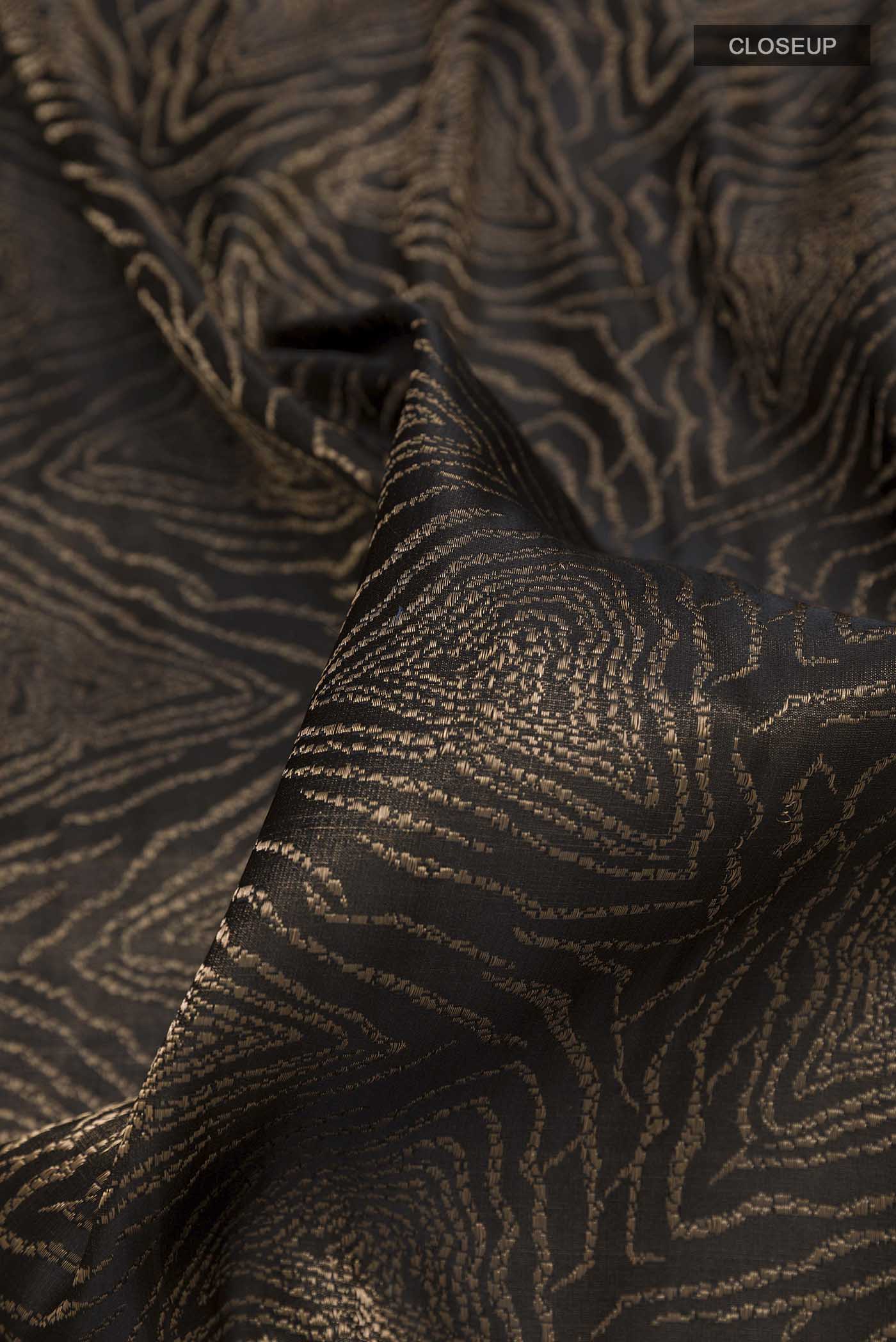 Brown Banarasi Silk Saree - Image 2