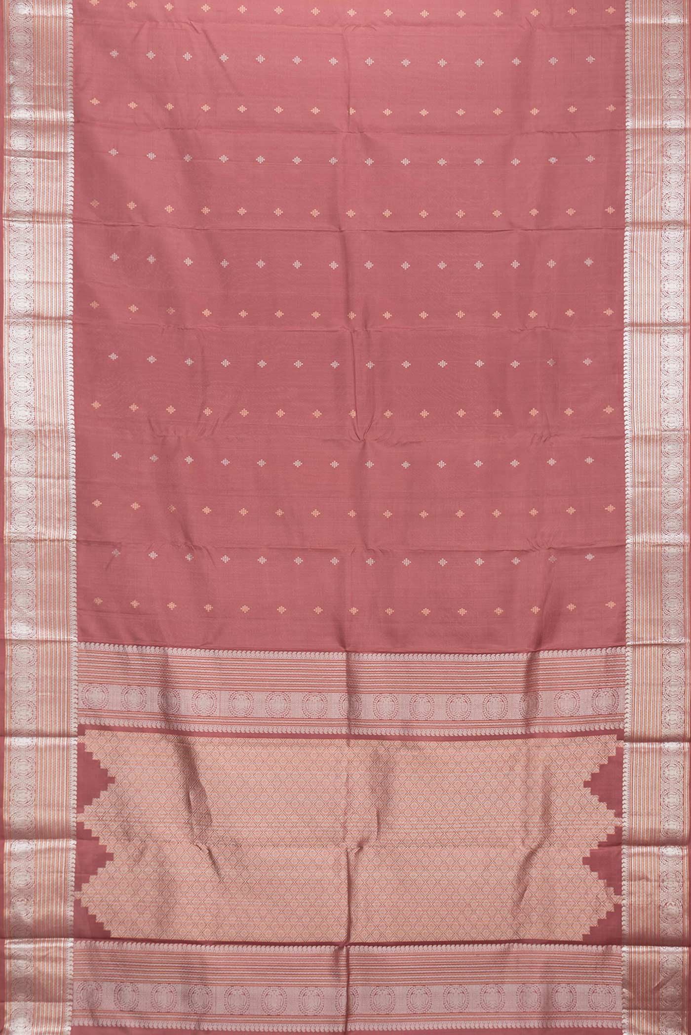 Brown Kanchipuram Silk Saree - Image 6