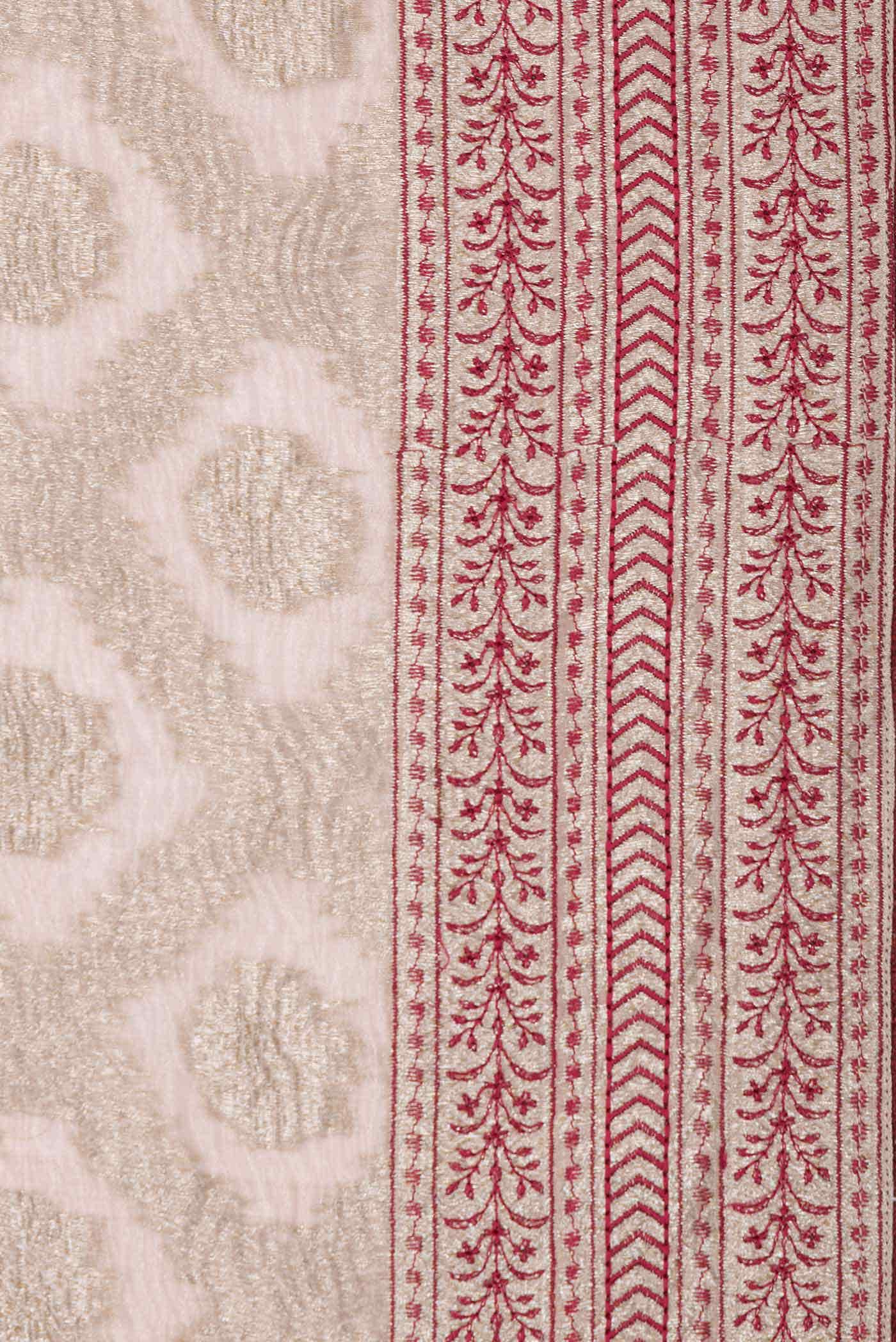 Brown Dual Tone Tissue Silk Saree - Image 5