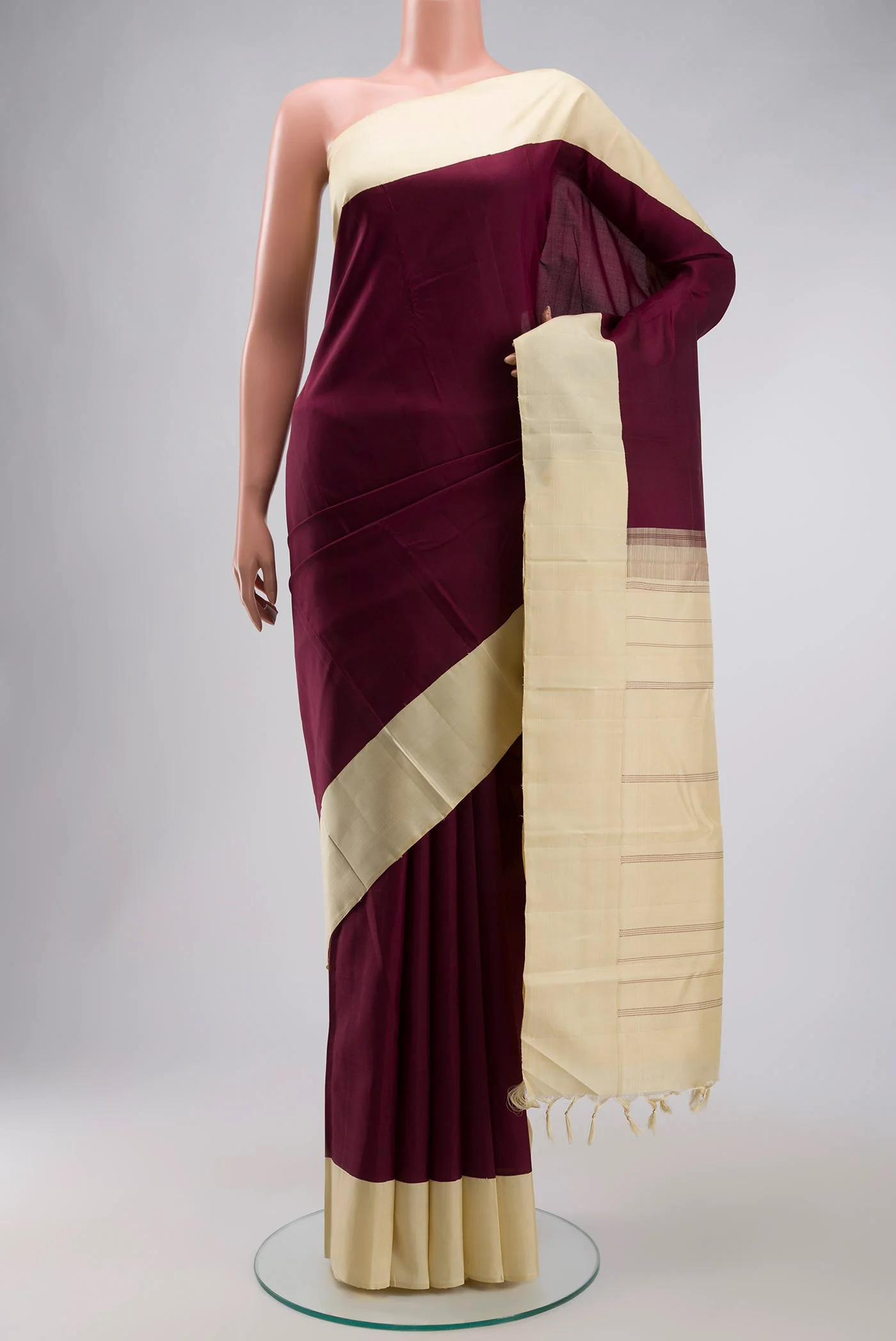 Brown Kanchipuram Silk Saree
