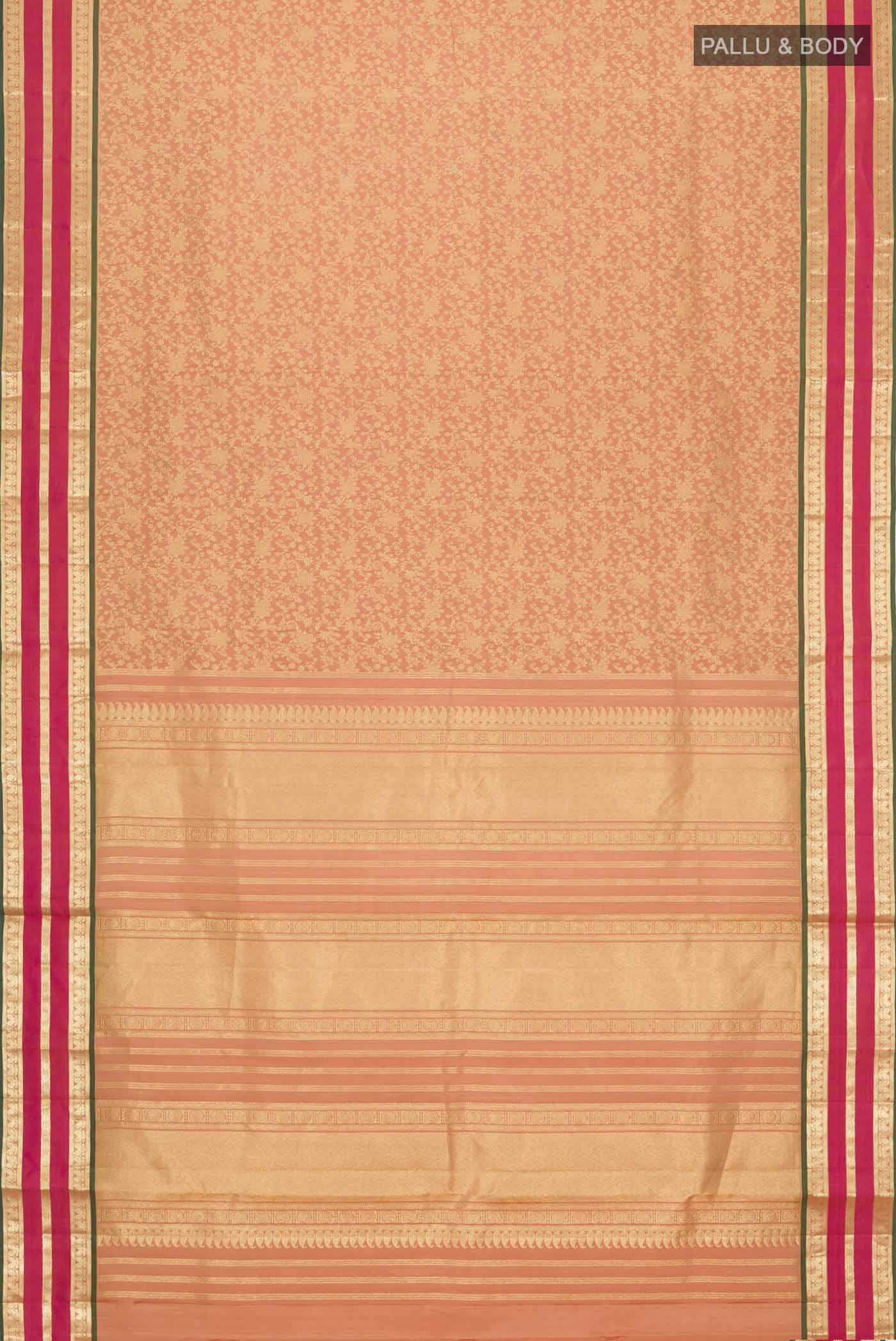 Brown Kanjivaram Silk Saree - Image 6
