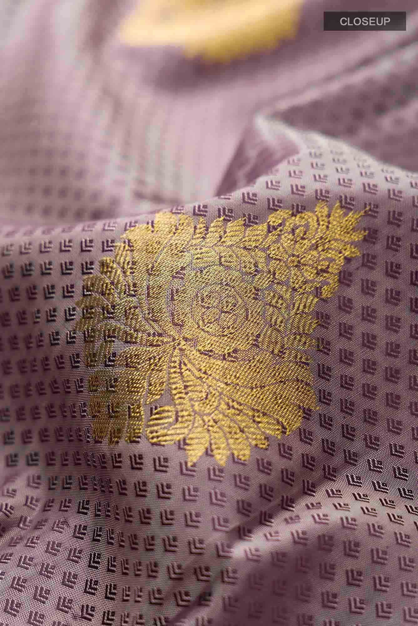 Brown Kanchipuram Silk Saree - Image 3