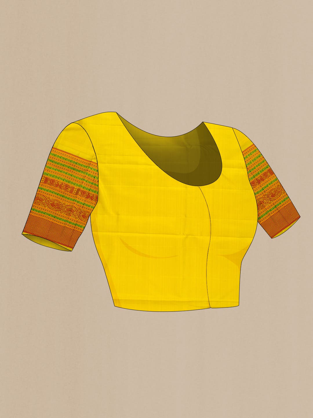Brown Kanchipuram Silk Saree - Image 11