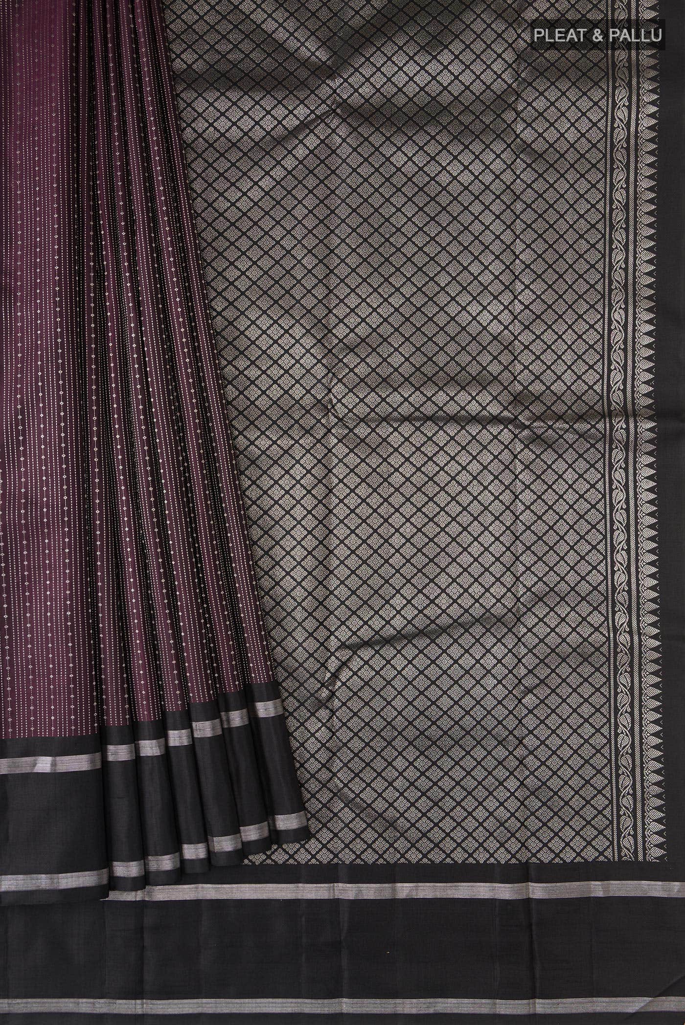 Brown Kanchipuram Silk Saree - Image 2